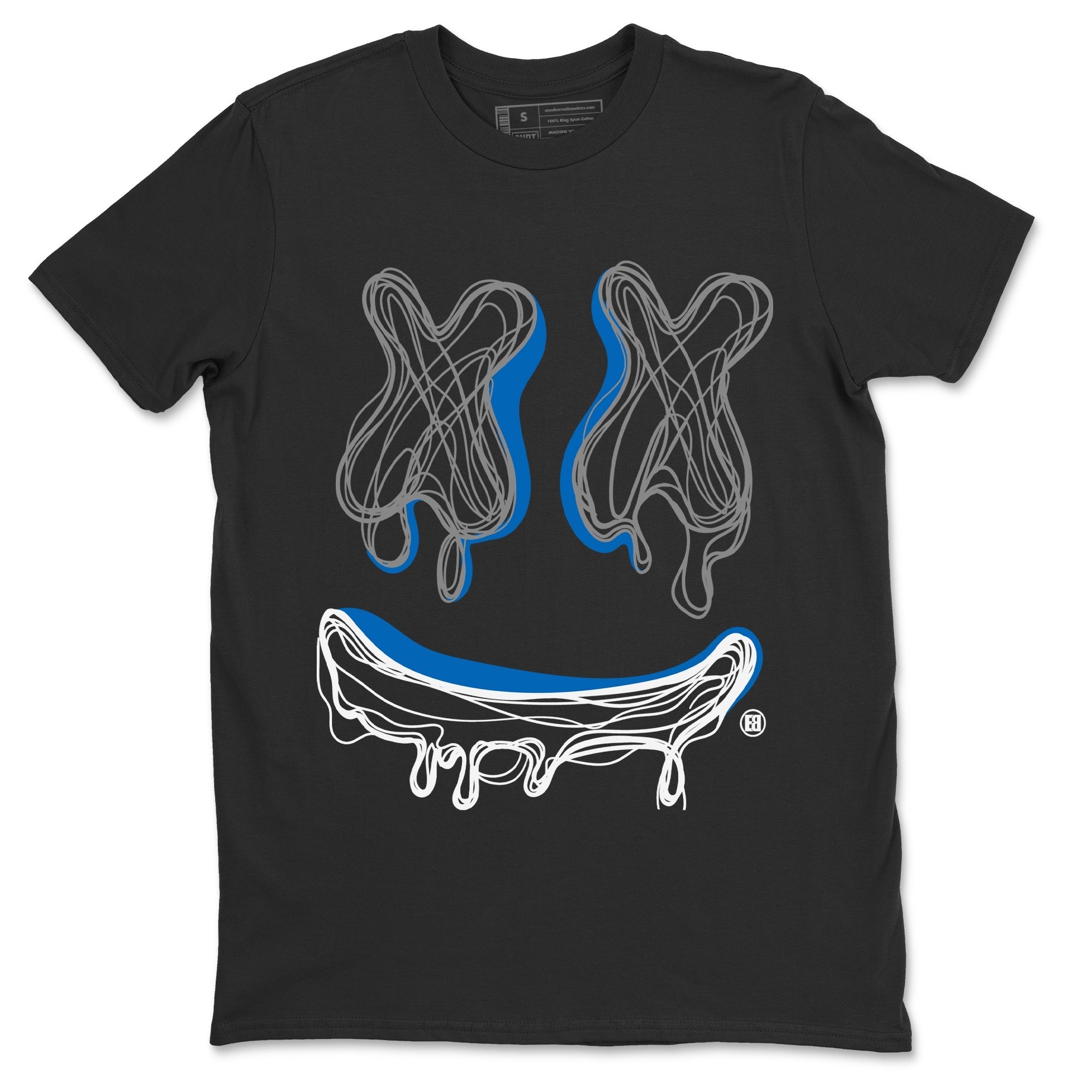 Smile Doodle snkmatch Tees - Air Jordan 1 True Blue