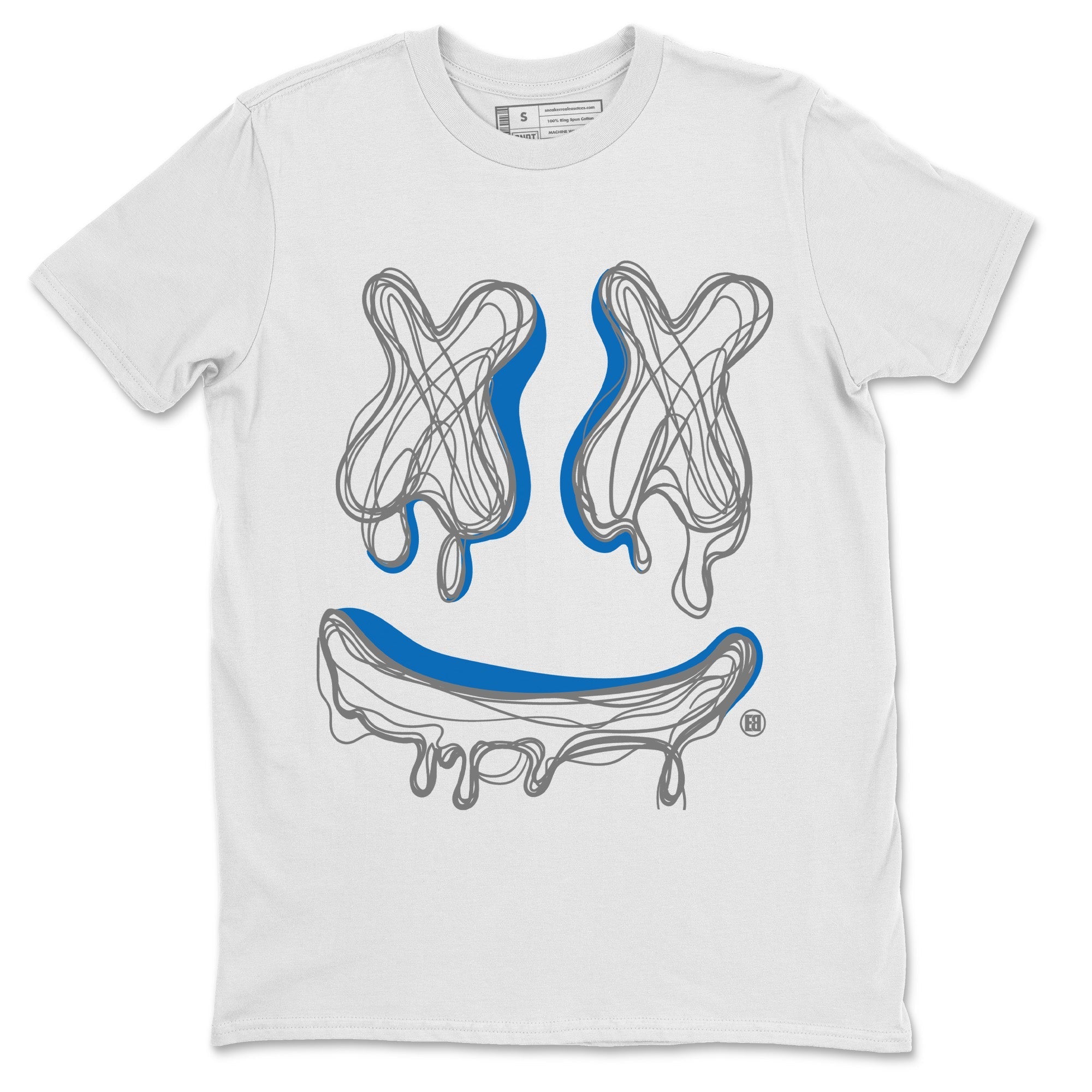 Smile Doodle snkmatch Tees - Air Jordan 1 True Blue