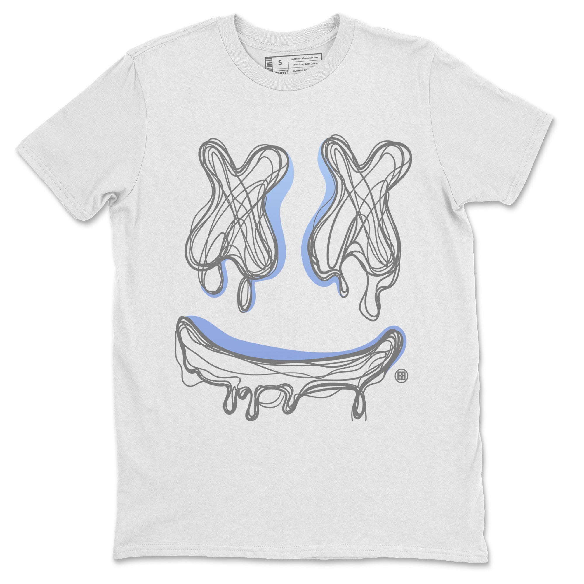 Smile Doodle snkmatch Tees - Air Jordan 11 White Cement