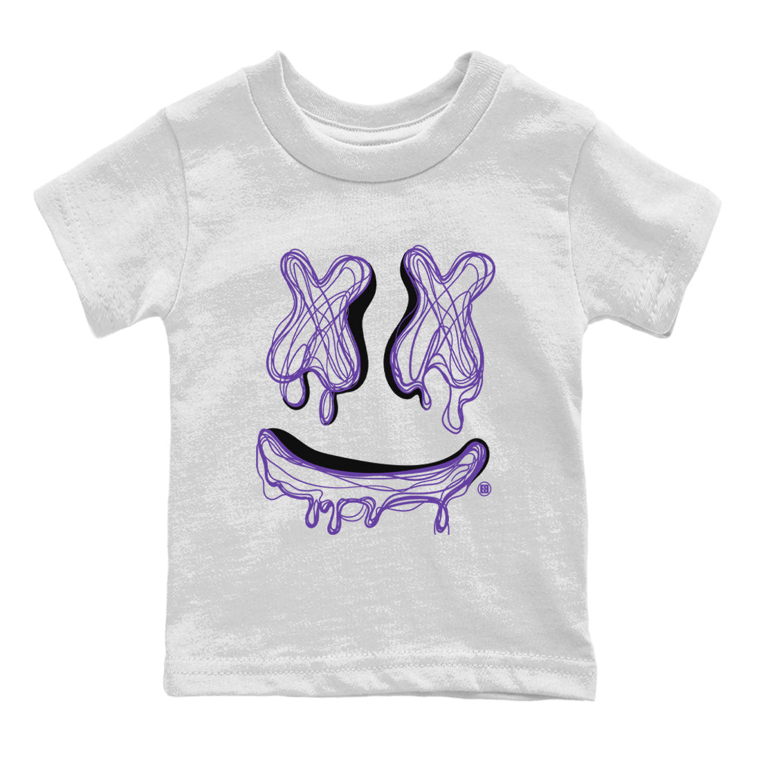 Smile Doodle snkmatch Tees Kids - Air Jordan 12 Field Purple