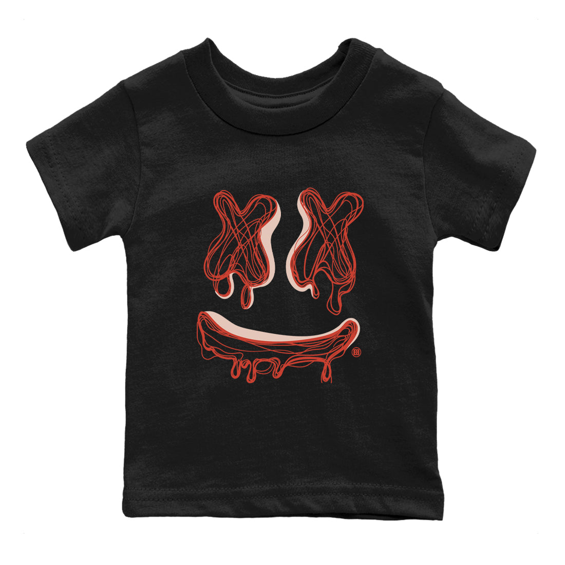 Smile Doodle snkmatch Tees Kids - Air Jordan 13 Dune Red