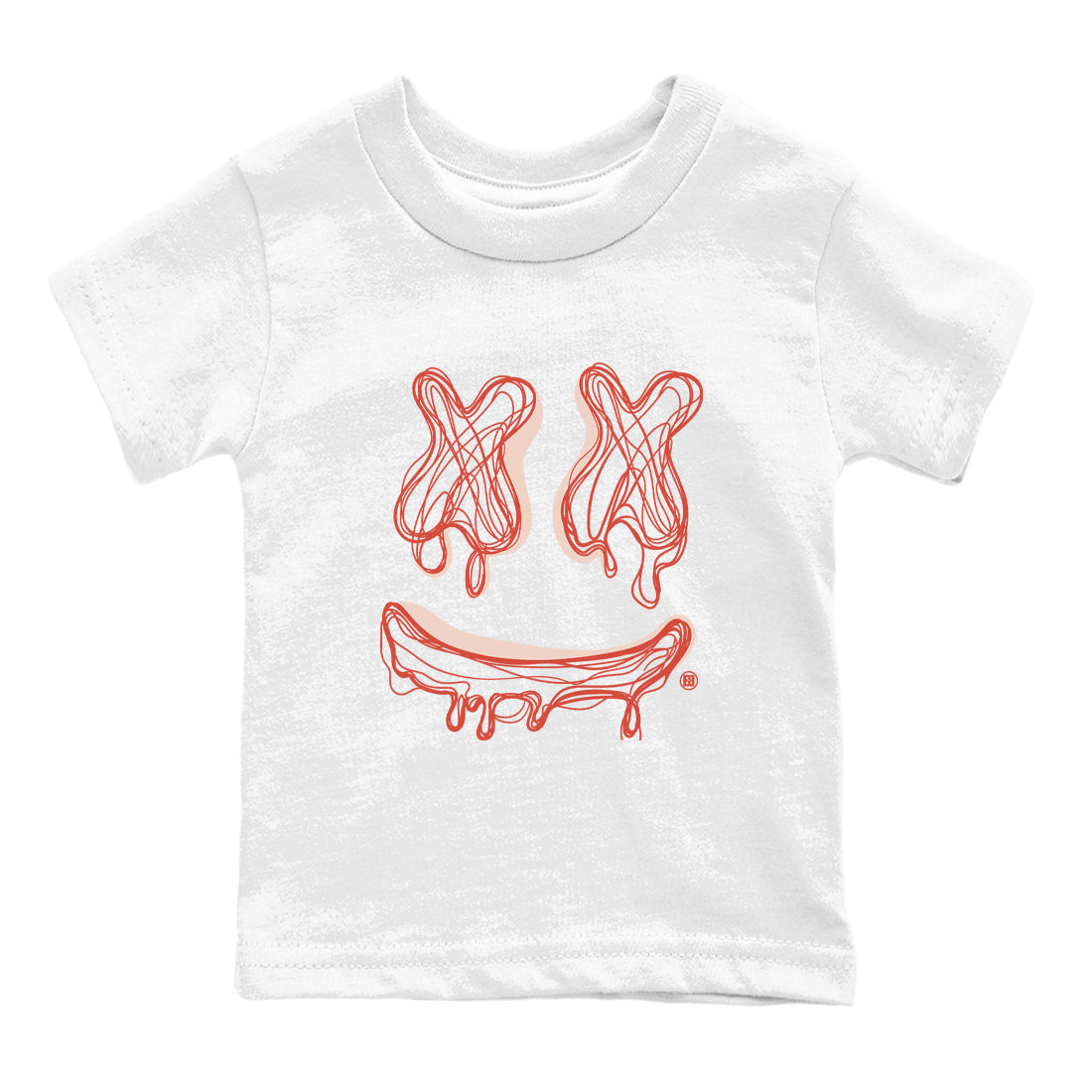 Smile Doodle snkmatch Tees Kids - Air Jordan 13 Dune Red