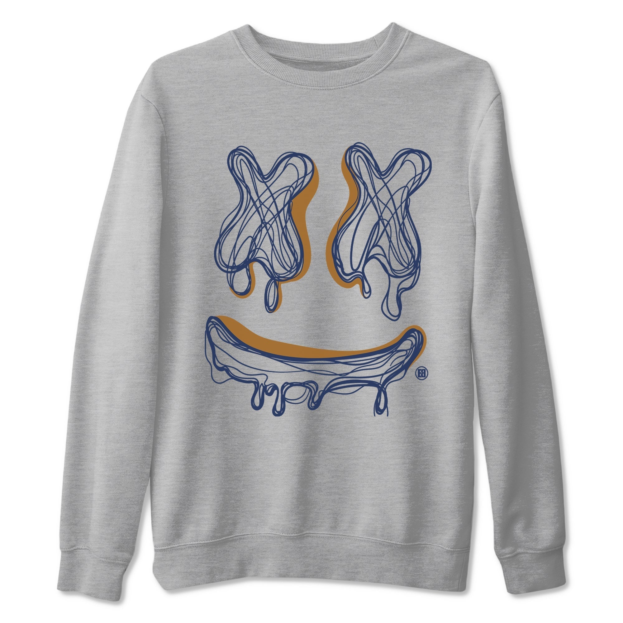 Smile Doodle snkmatch Tees - Air Jordan 13 Midnight Navy