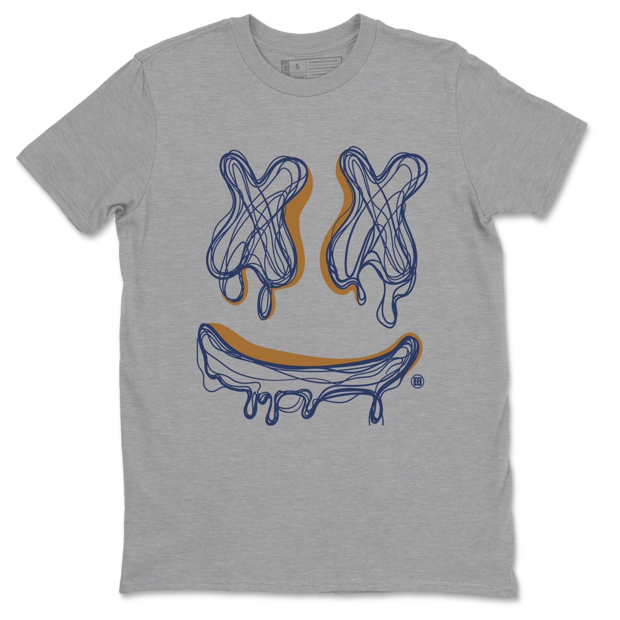 Smile Doodle snkmatch Tees - Air Jordan 13 Midnight Navy