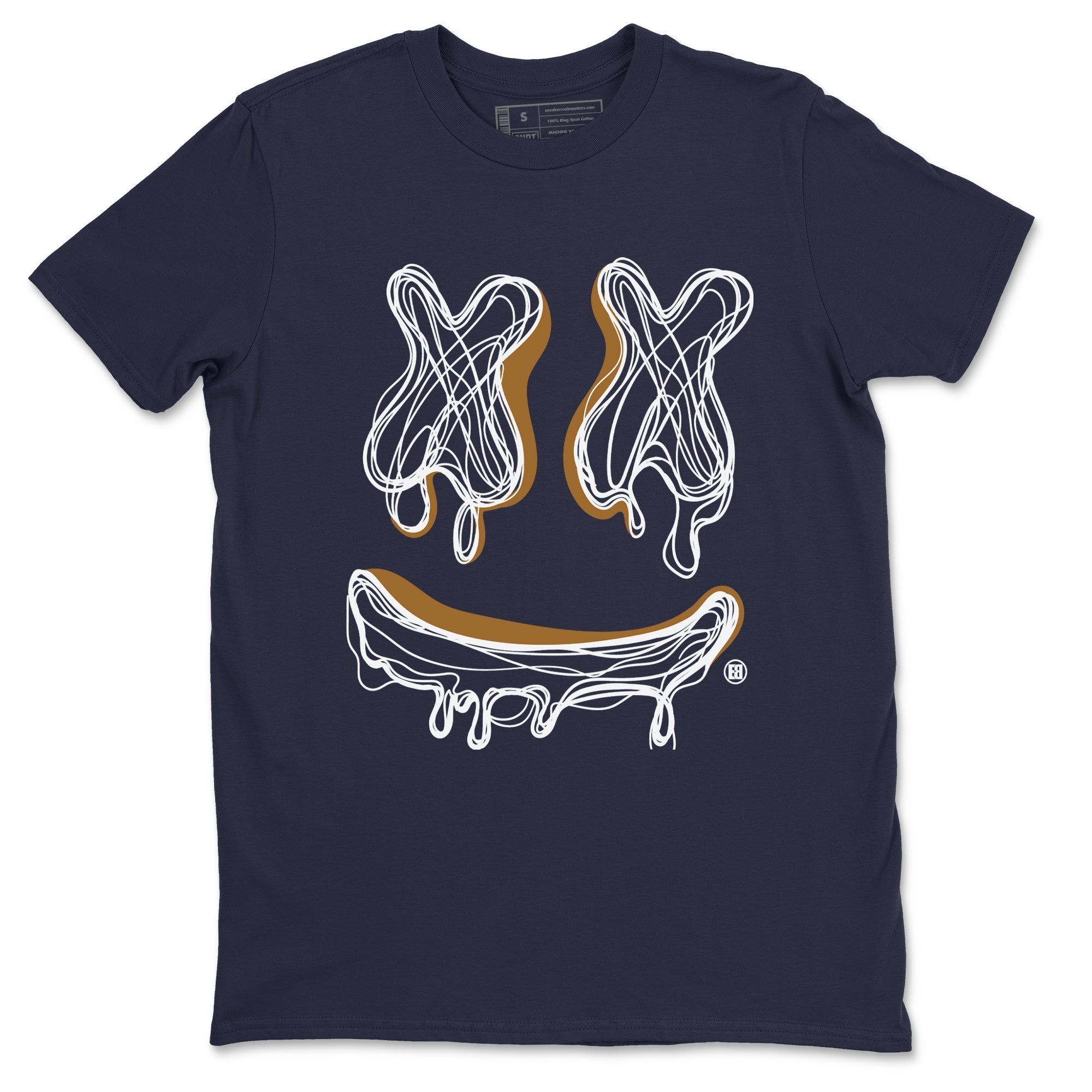 Smile Doodle snkmatch Tees - Air Jordan 13 Midnight Navy