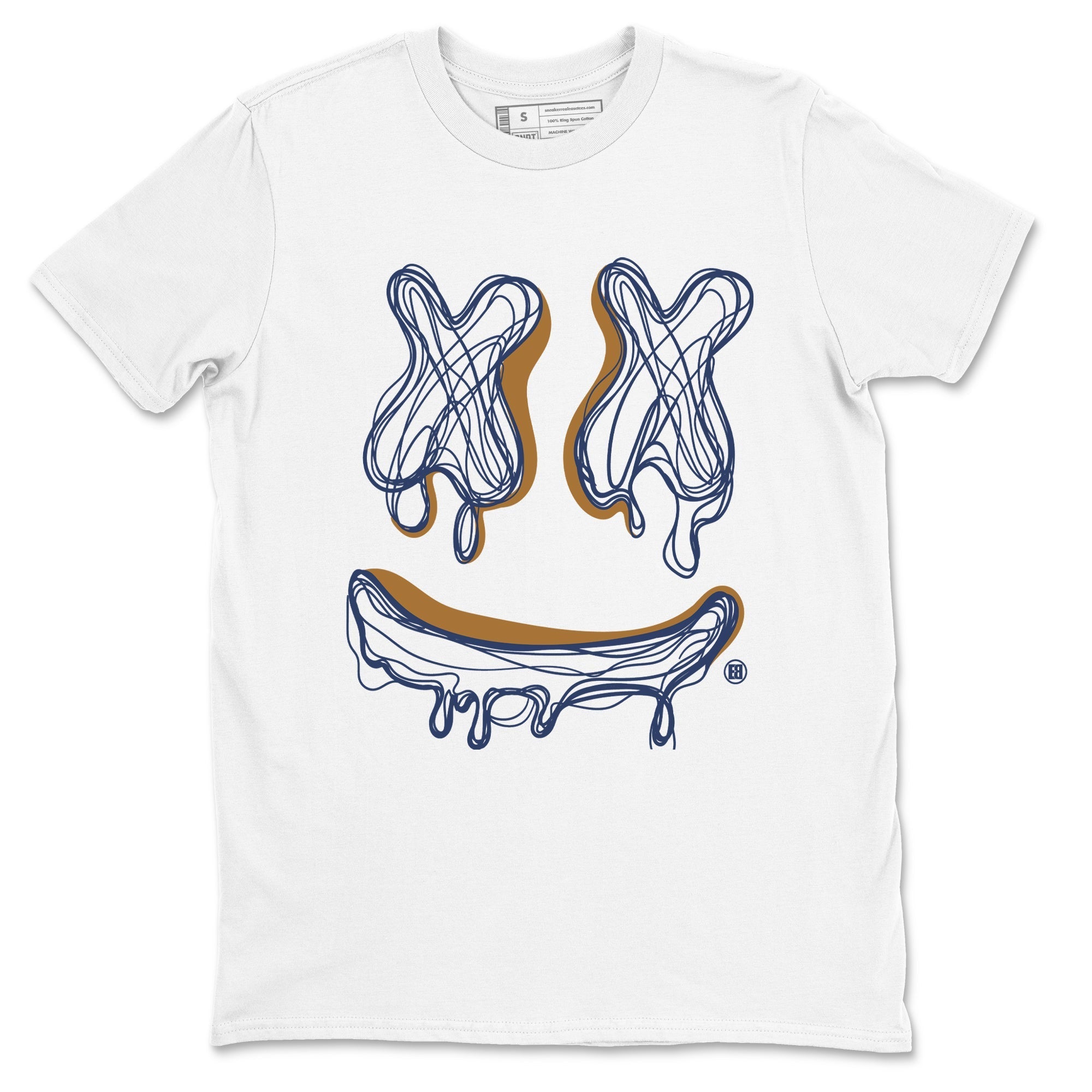 Smile Doodle snkmatch Tees - Air Jordan 13 Midnight Navy