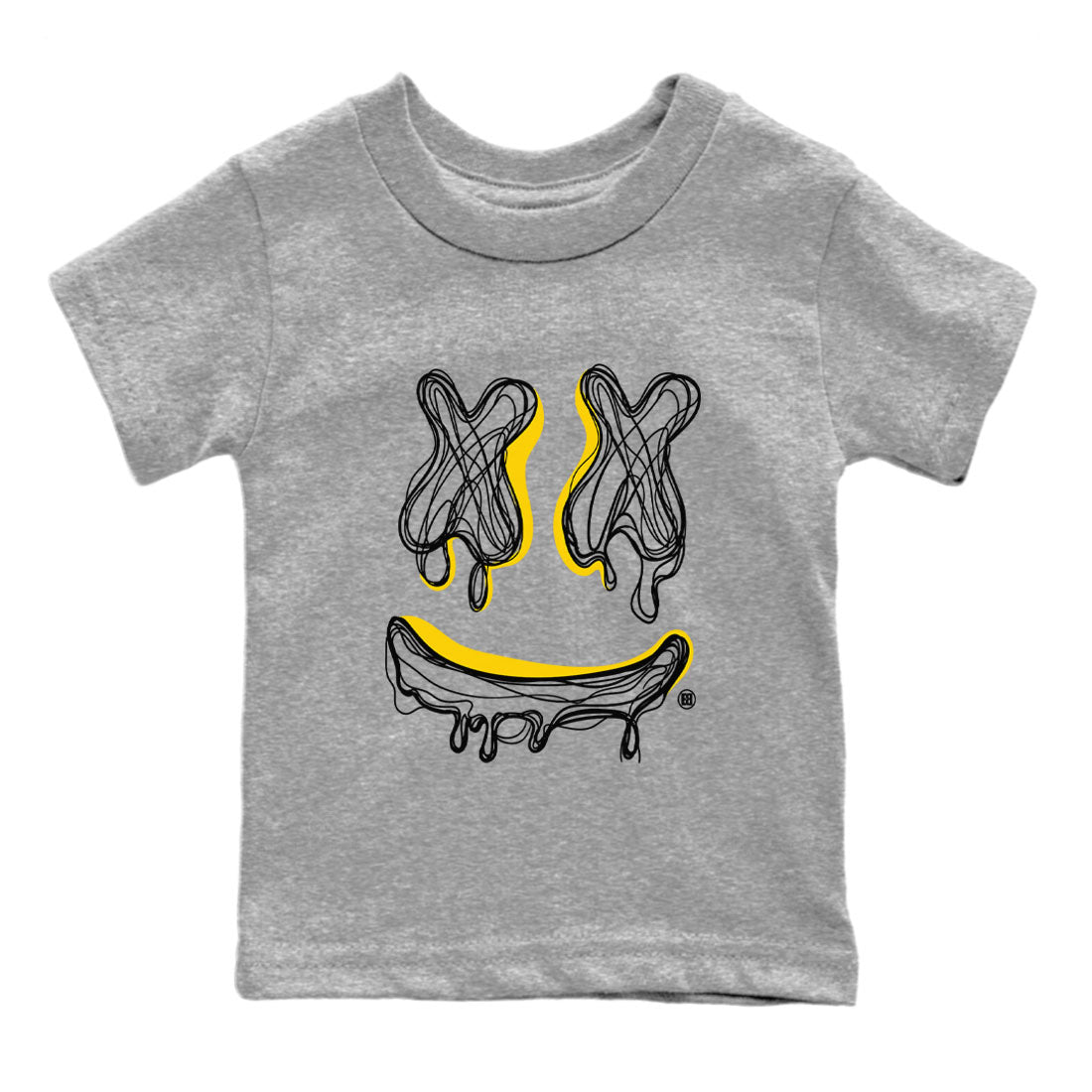 Smile Doodle snkmatch Tees Kids - Air Jordan 4 Thunder