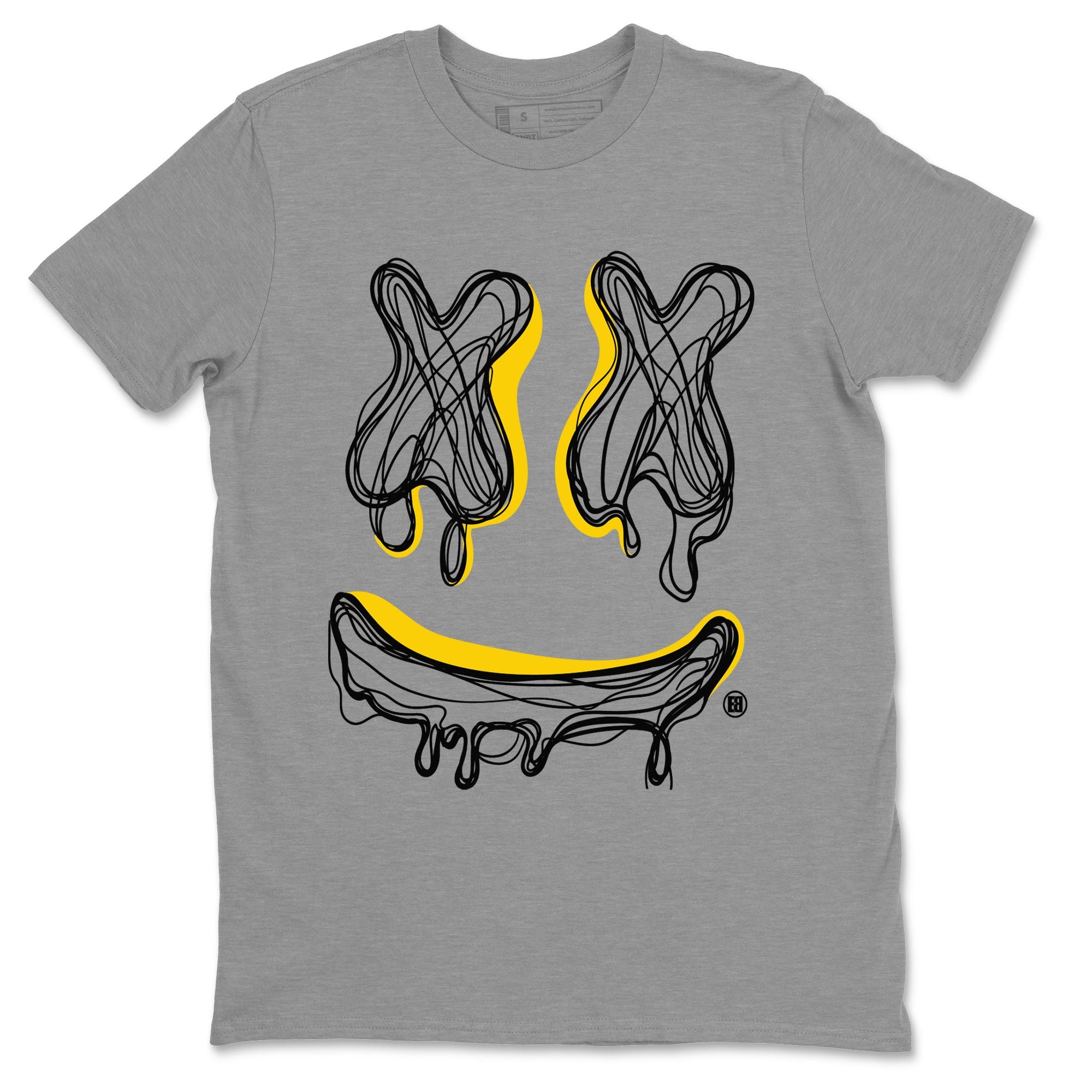 Smile Doodle snkmatch Tees - Air Jordan 4 Thunder