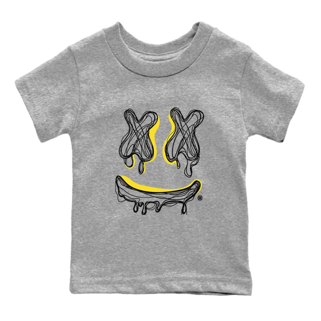 Smile Doodle snkmatch Tees Kids - Air Jordan 4 Vivid Sulfur