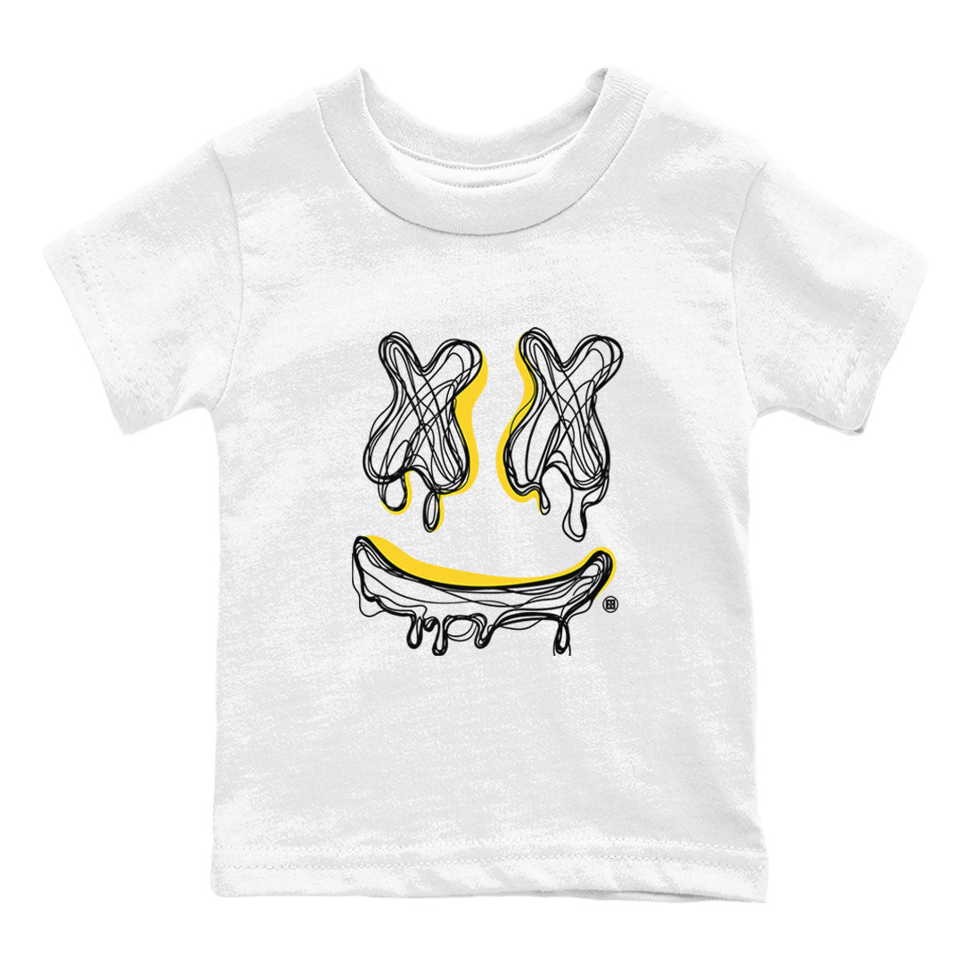 Smile Doodle snkmatch Tees Kids - Air Jordan 4 Vivid Sulfur