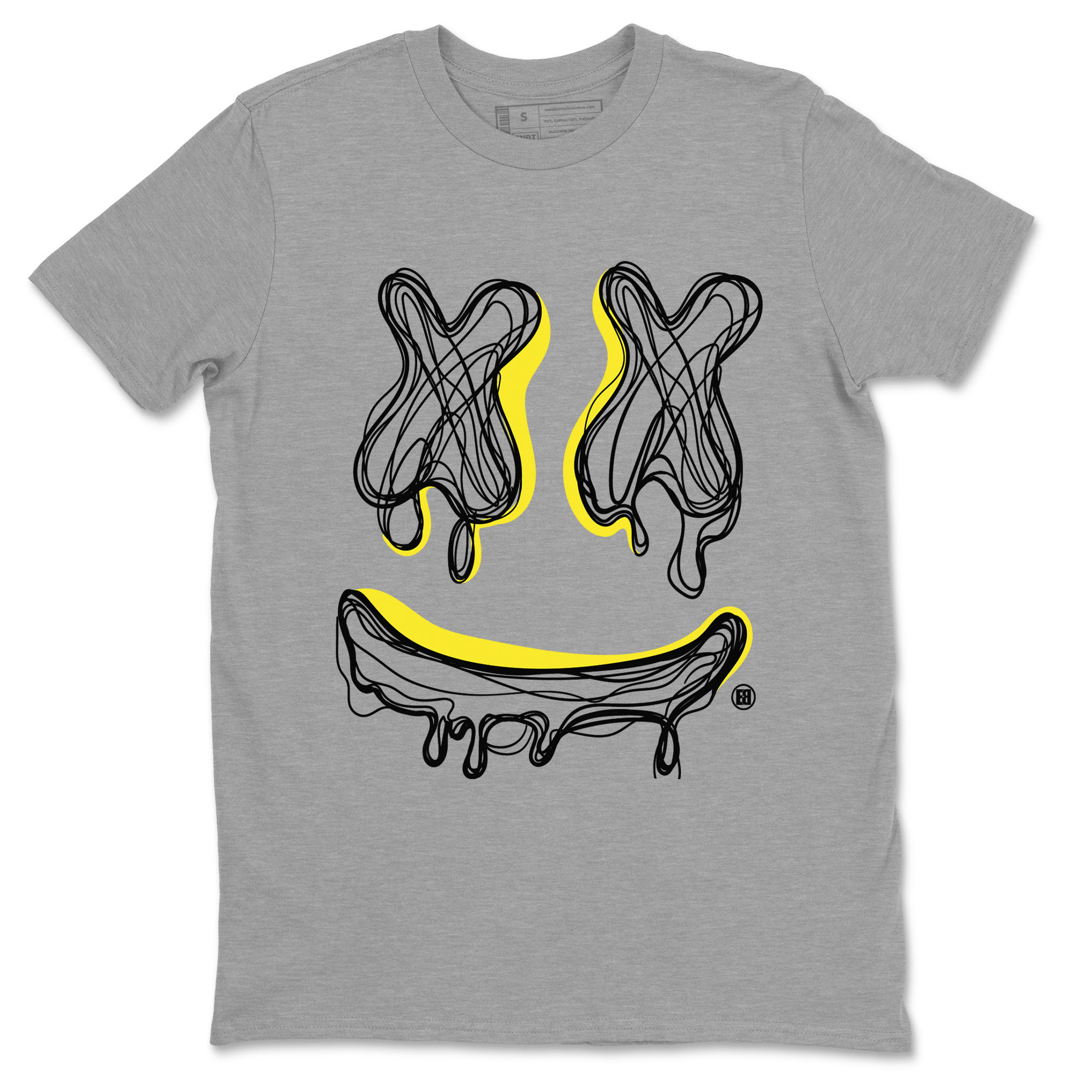 Smile Doodle snkmatch Tees - Air Jordan 4 Vivid Sulfur