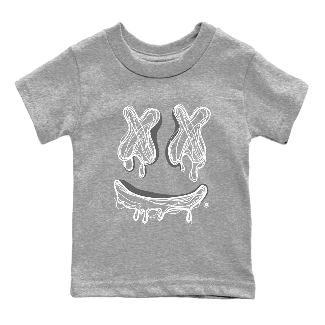 Smile Doodle snkmatch Tees Kids - Air Jordan 9 Cool Grey