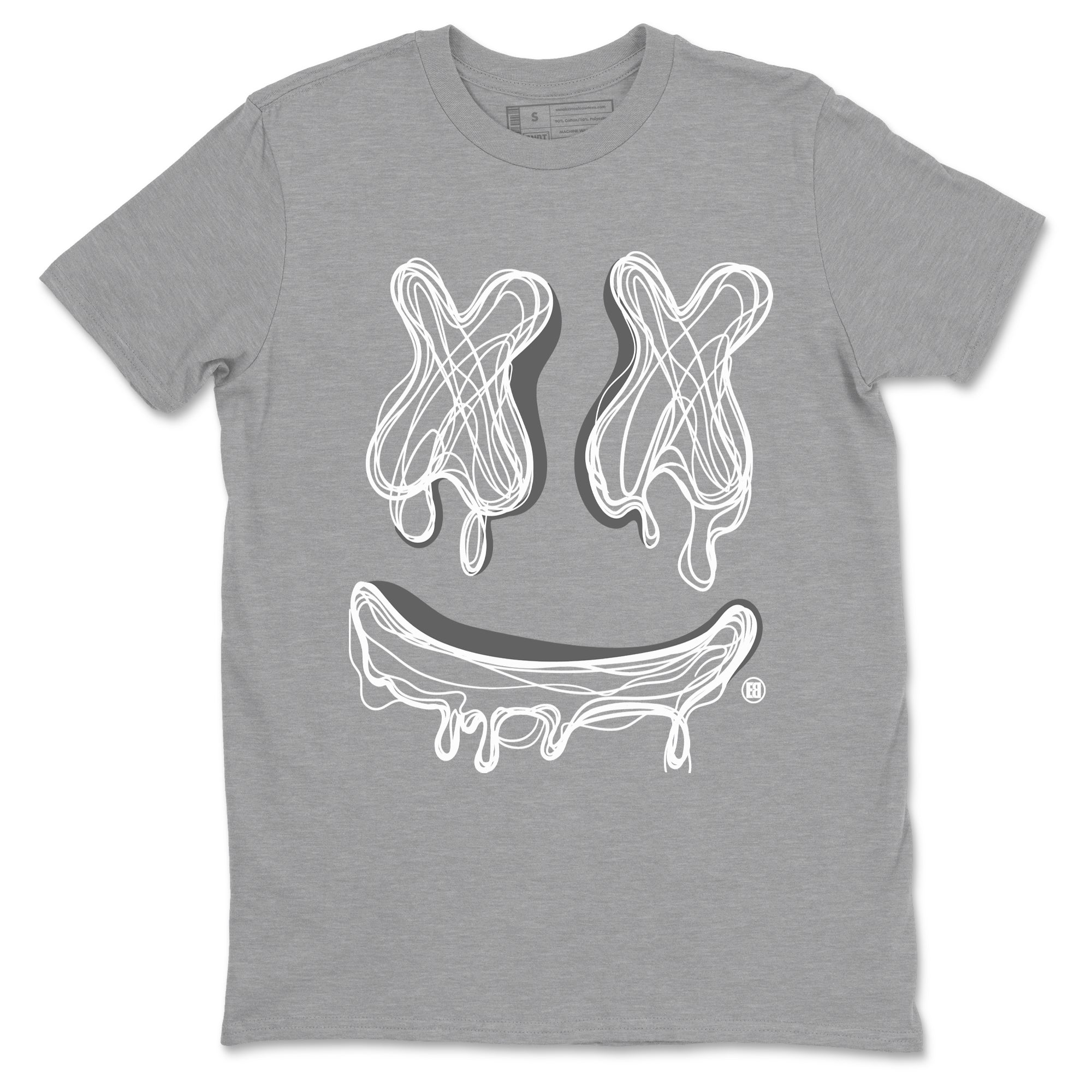 Smile Doodle snkmatch Tees - Air Jordan 9 Cool Grey