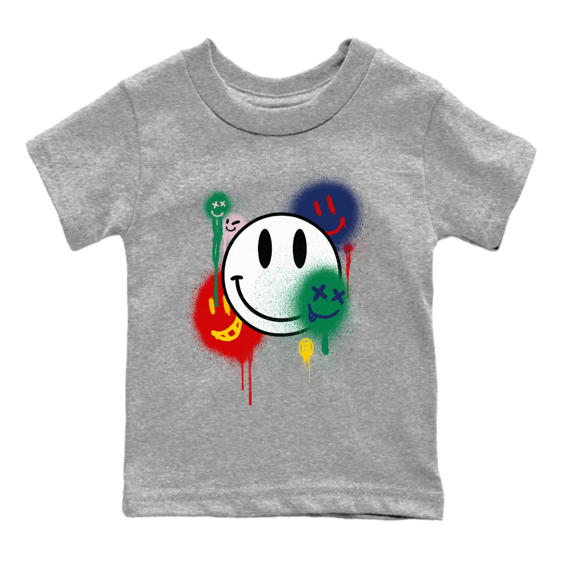 Smile Painting snkmatch Tees Kids - Air Force 3 Blue Void and Tour Yellow