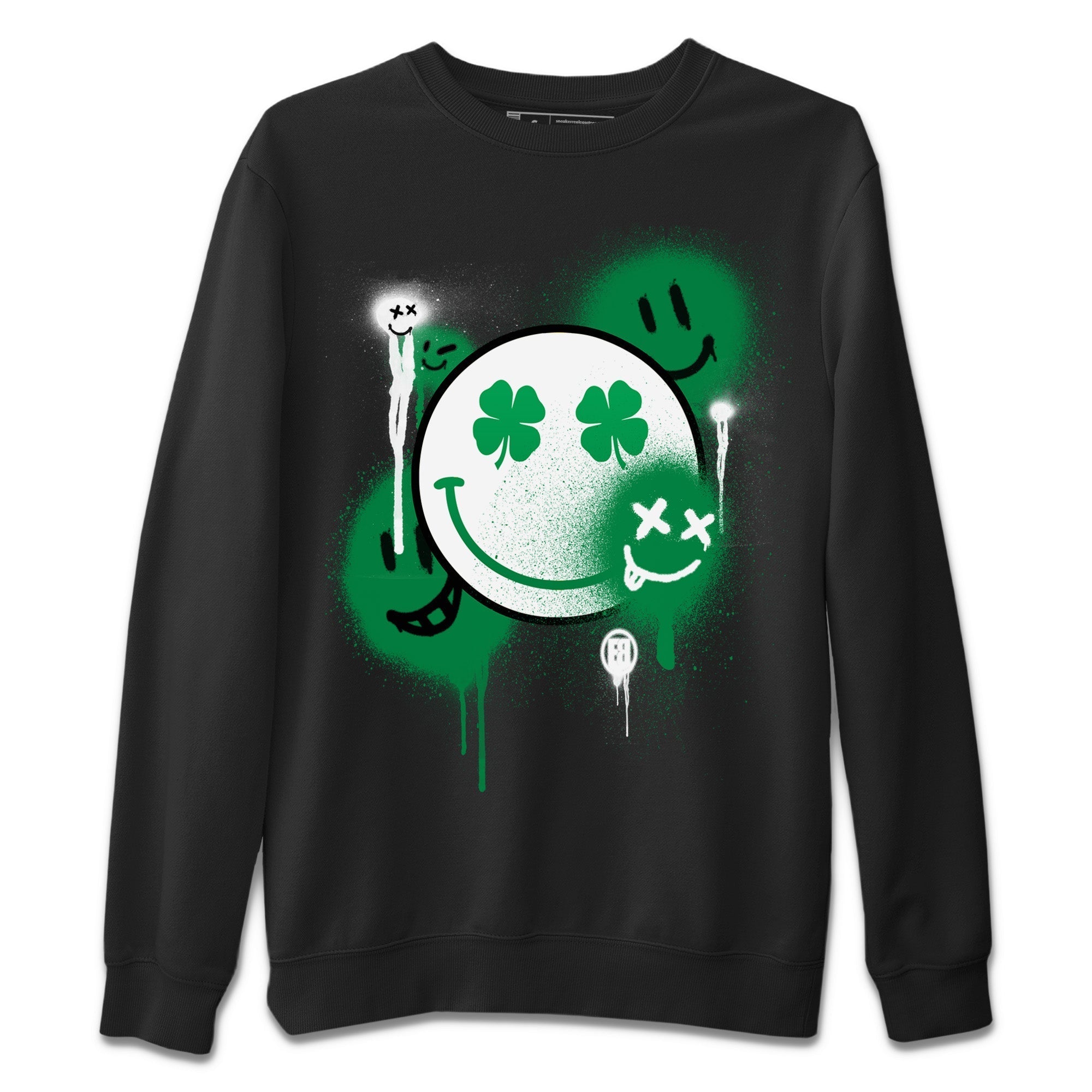 Smile Painting Unisex Tops - Air Jordan 1 Lucky Green