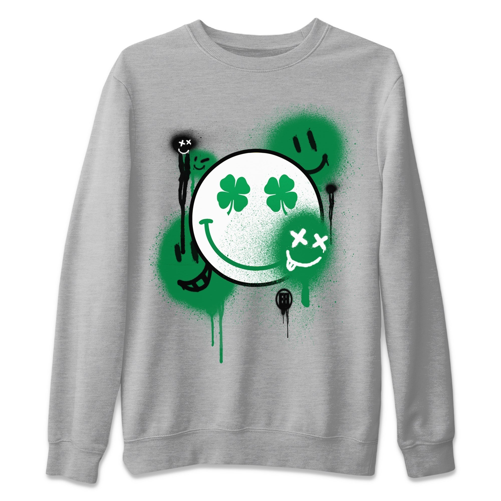 Smile Painting Unisex Tops - Air Jordan 1 Lucky Green