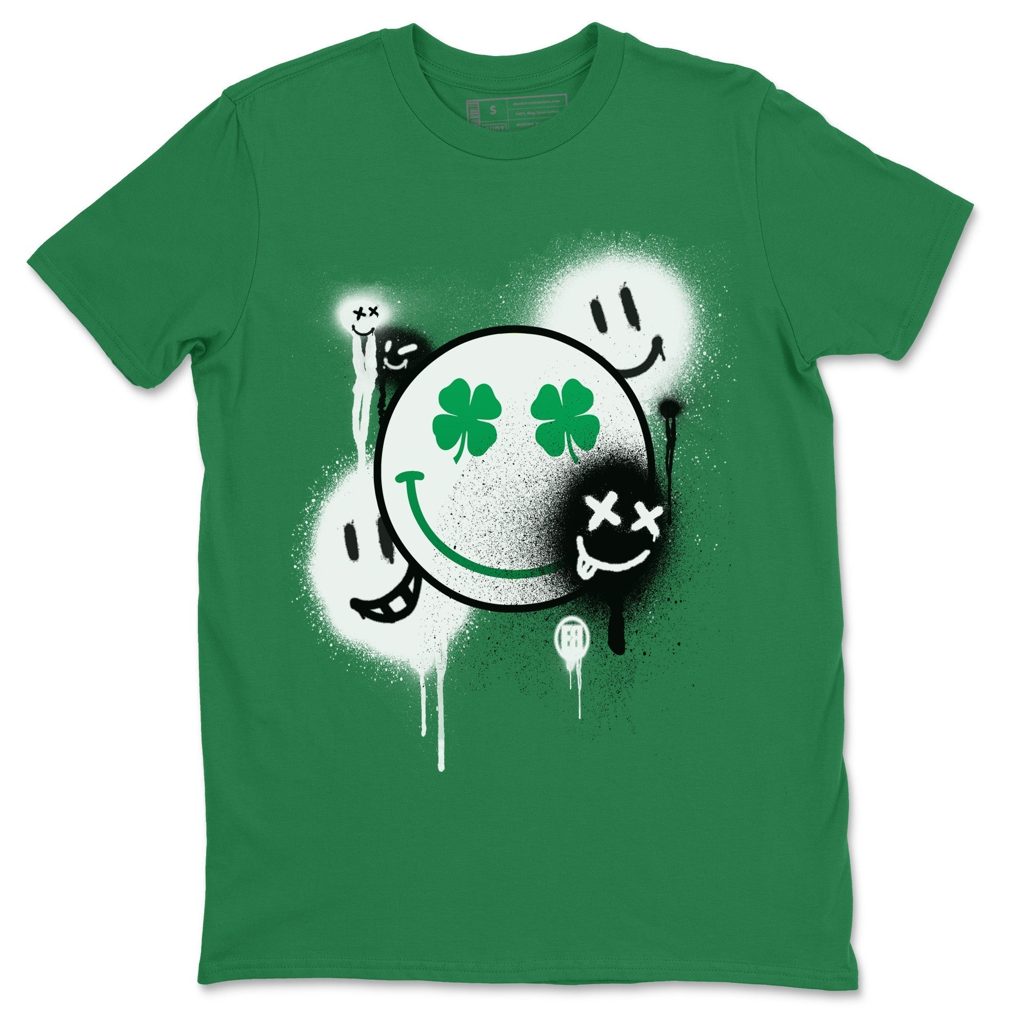 Smile Painting Unisex Tops - Air Jordan 1 Lucky Green