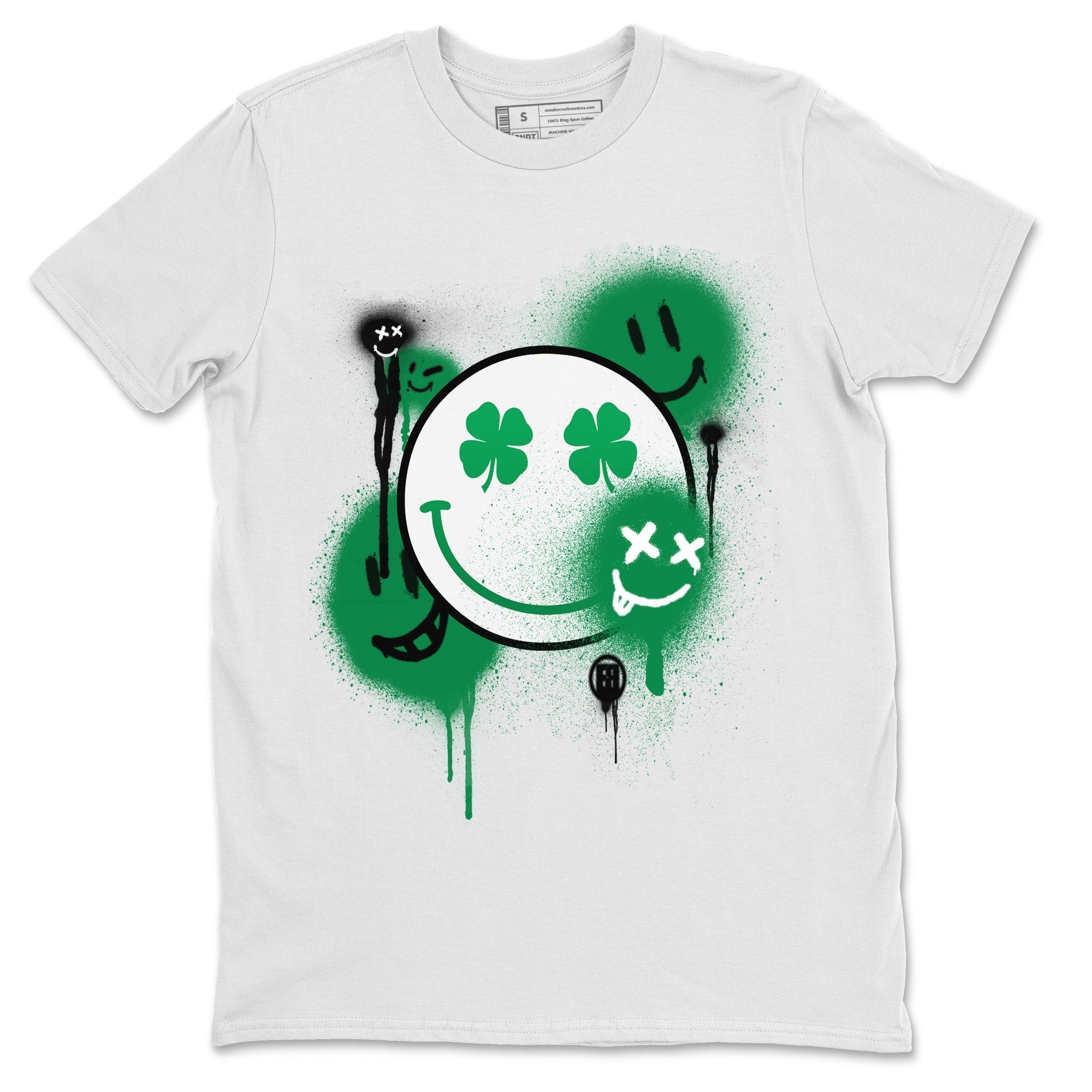 Smile Painting Unisex Tops - Air Jordan 1 Lucky Green