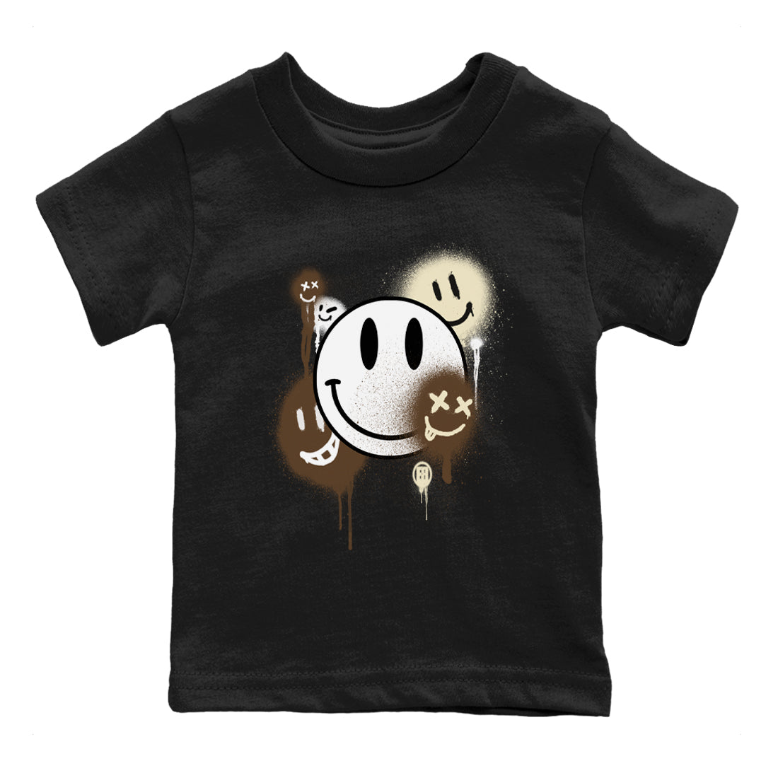 Smile Painting snkmatch Tees Kids - Air Jordan 1 Mocha
