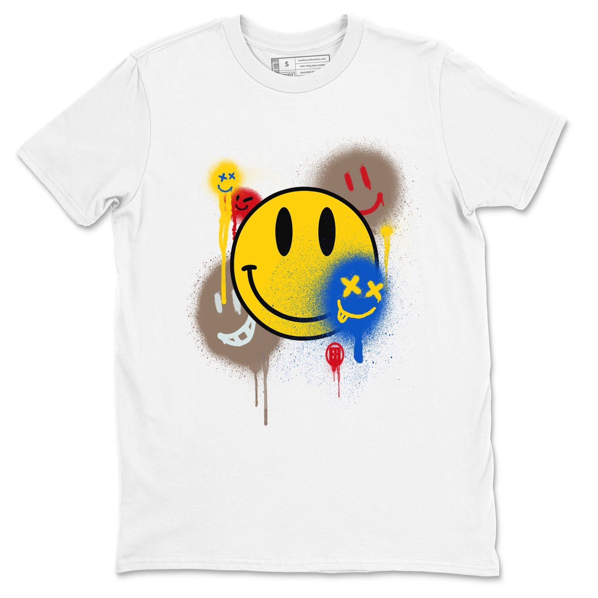 Smile Painting snkmatch Tees - Air Jordan 1 Travis Scott Canary
