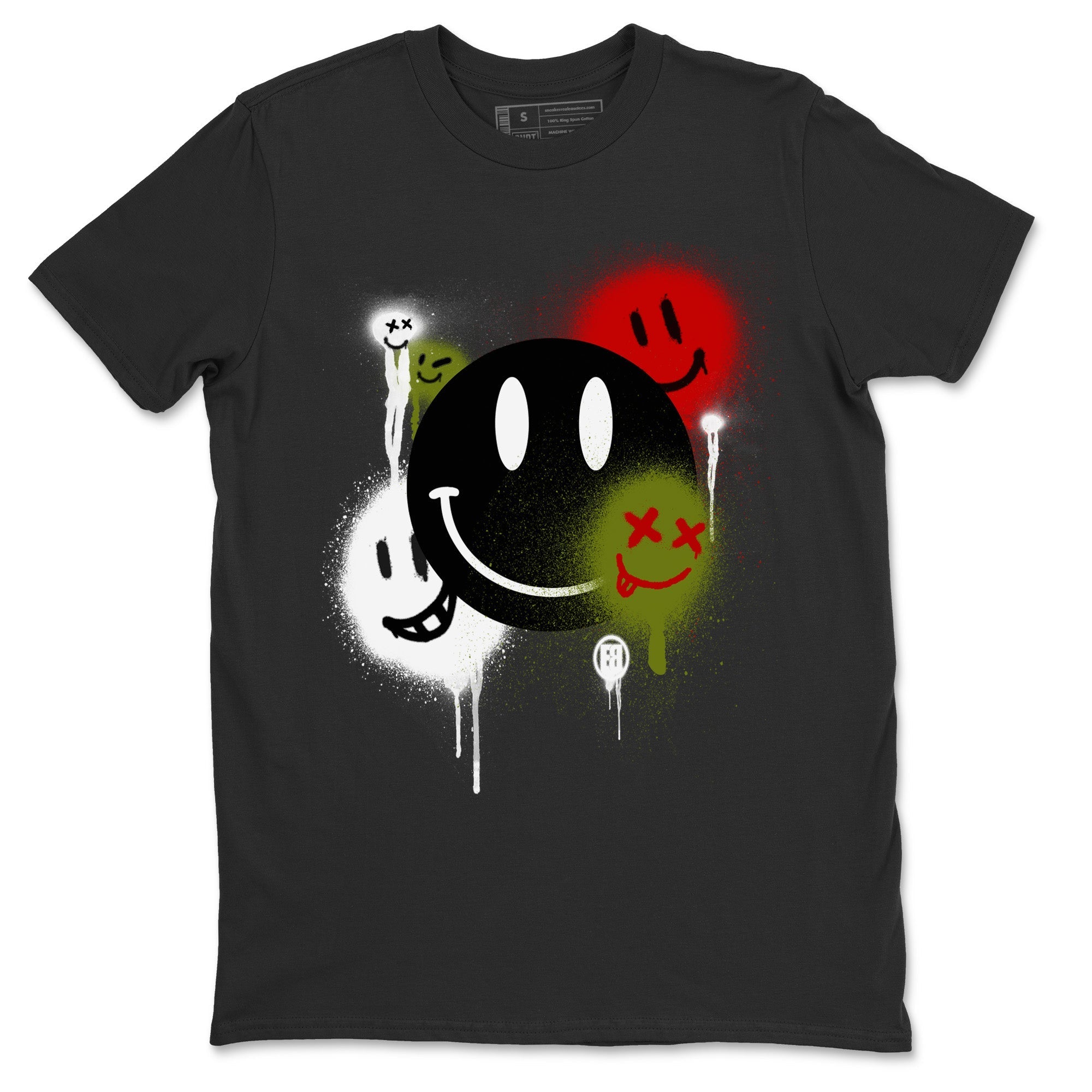 Smile Painting Unisex Tops - Air Jordan 1 Travis Scott Olive