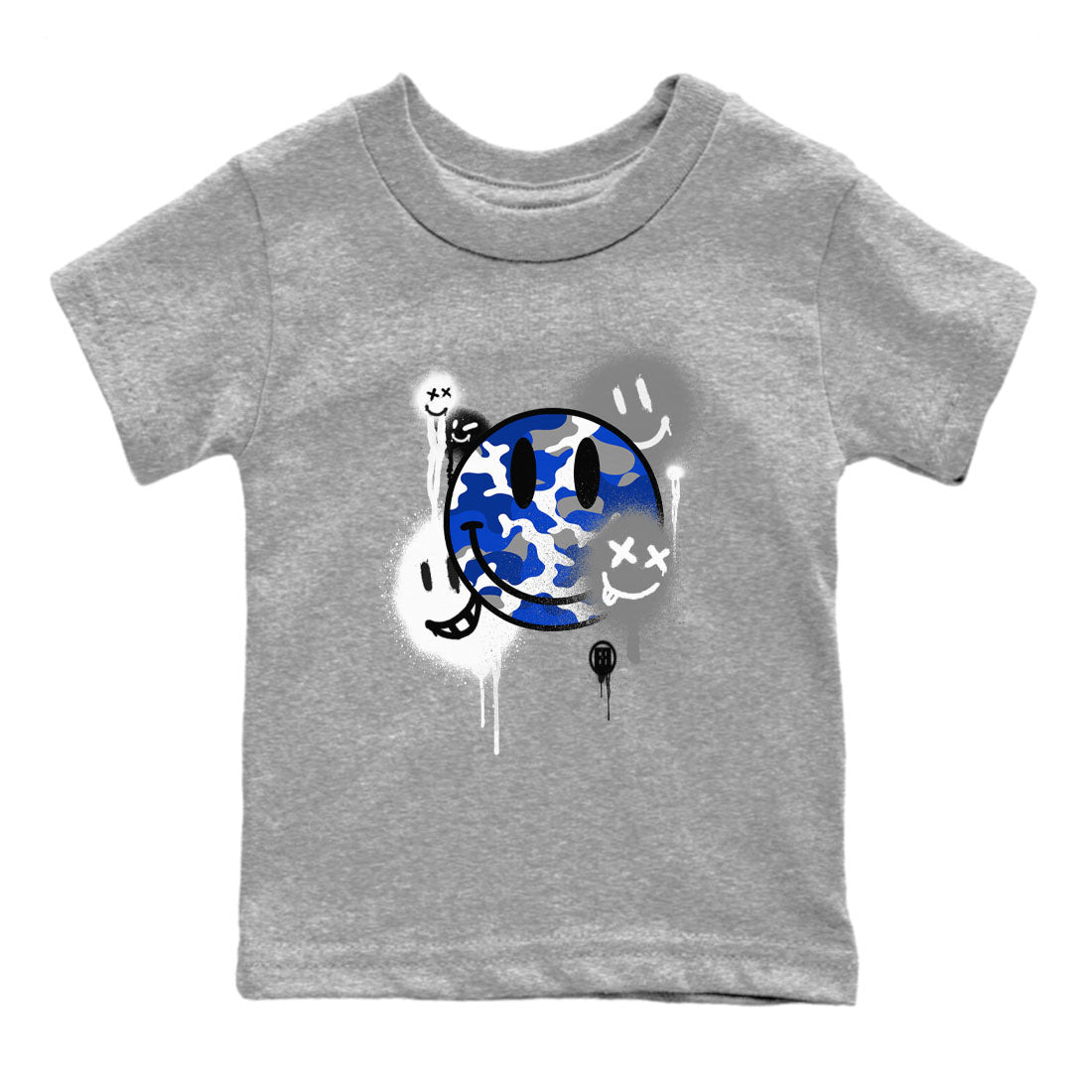 Smile Painting snkmatch Tees Kids - Air Jordan 12 Blueberry