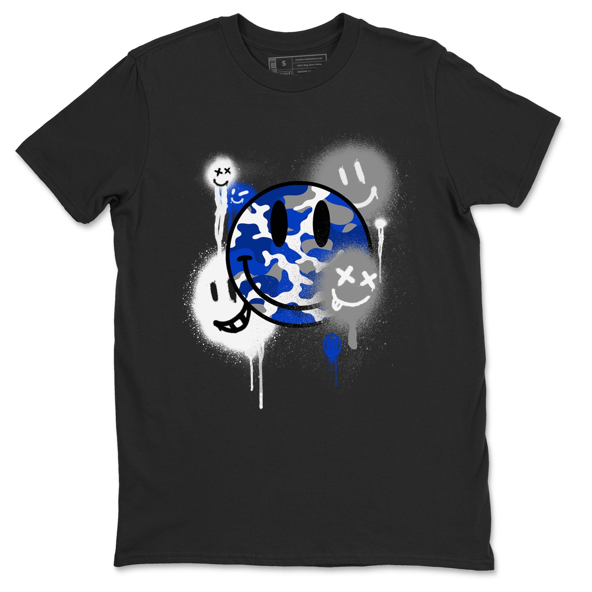 Smile Painting snkmatch Tees - Air Jordan 12 Blueberry