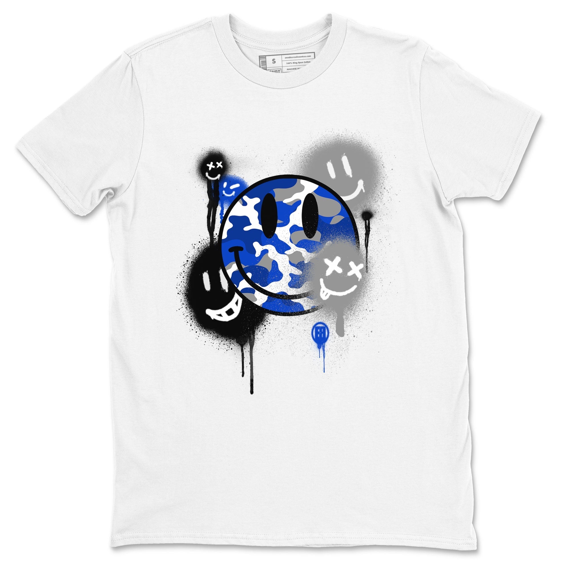 Smile Painting snkmatch Tees - Air Jordan 12 Blueberry