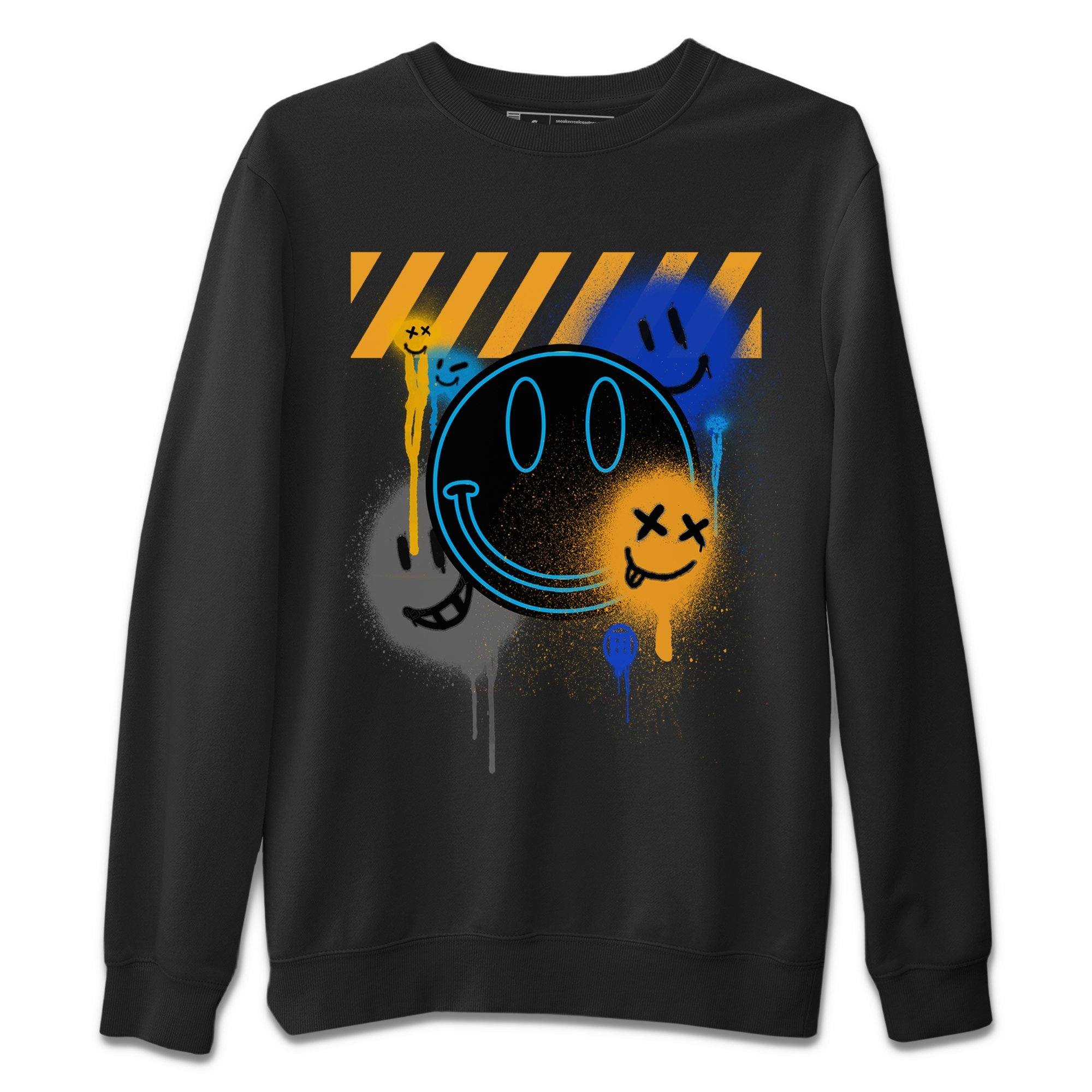 Smile Painting Unisex Tops - Air Jordan 2 OFF-WHITE Black Blue