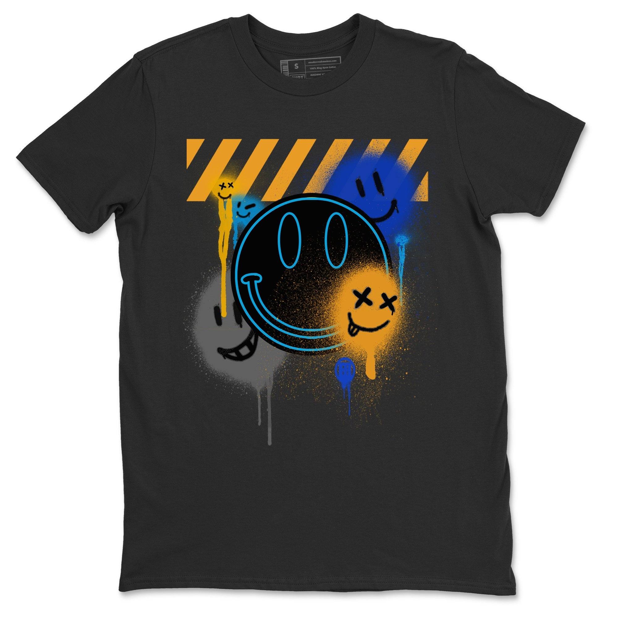 Smile Painting Unisex Tops - Air Jordan 2 OFF-WHITE Black Blue