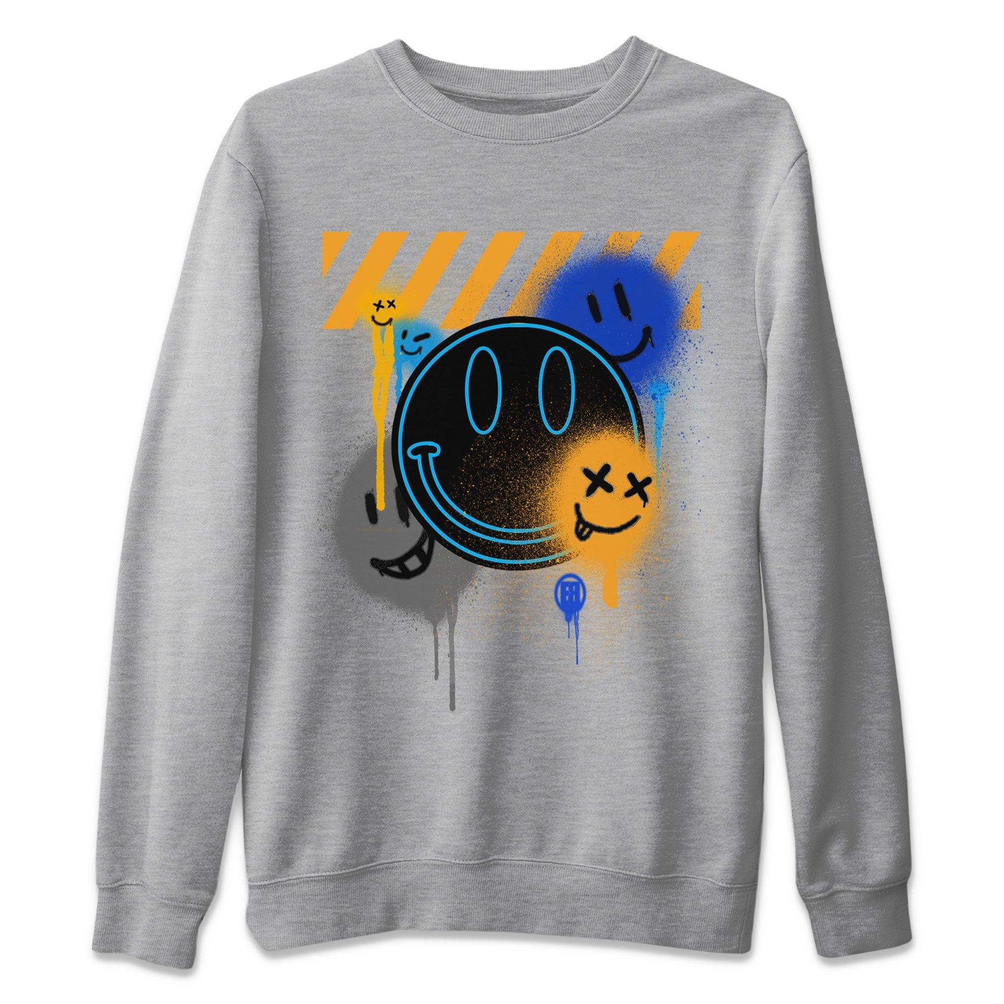 Smile Painting Unisex Tops - Air Jordan 2 OFF-WHITE Black Blue
