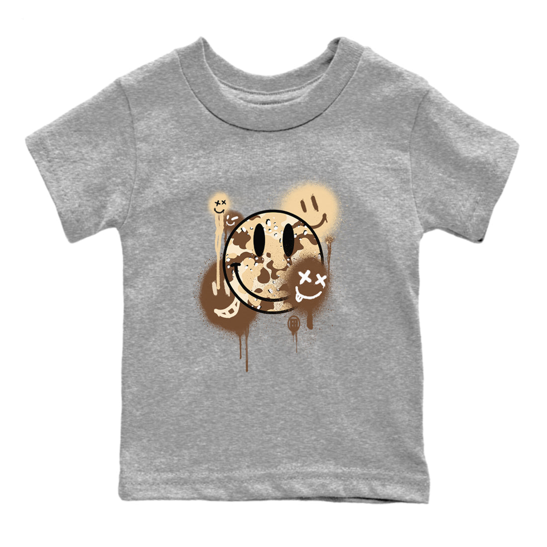 Smile Painting snkmatch Tees Kids - Air Jordan 3 Desert Camo