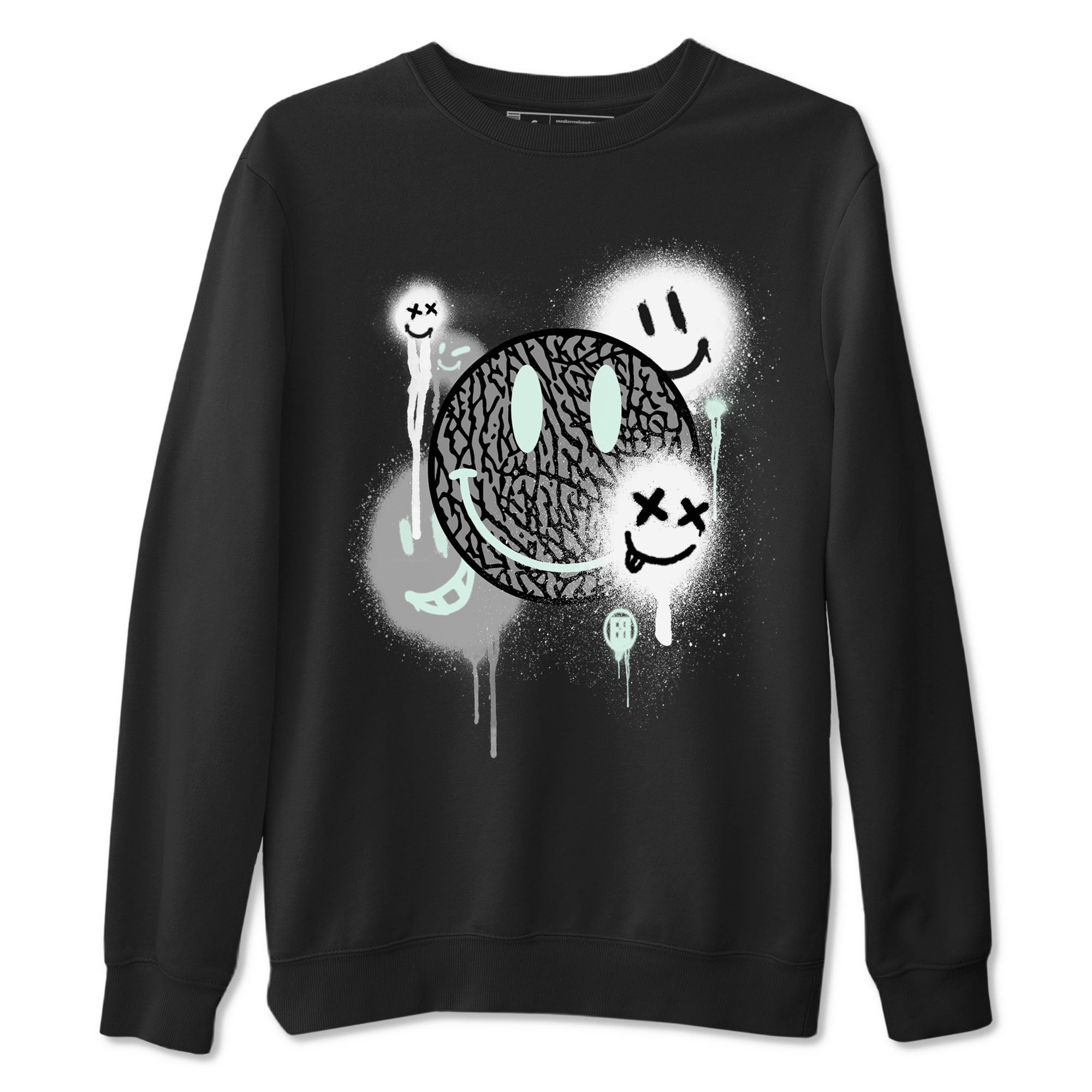 Smile Painting snkmatch Tees - Air Jordan 3 Green Glow
