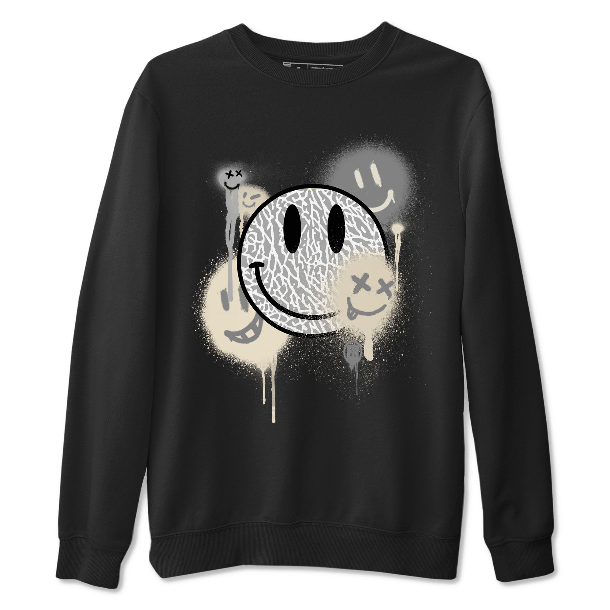 Smile Painting snkmatch Tees - Air Jordan 3 Ivory