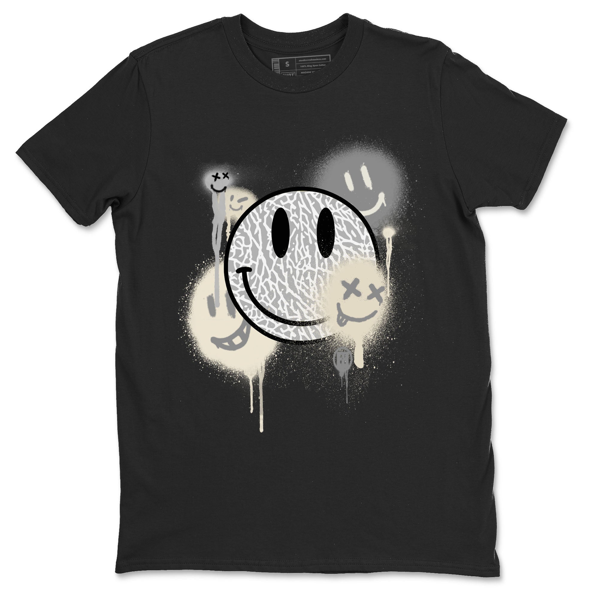 Smile Painting snkmatch Tees - Air Jordan 3 Ivory