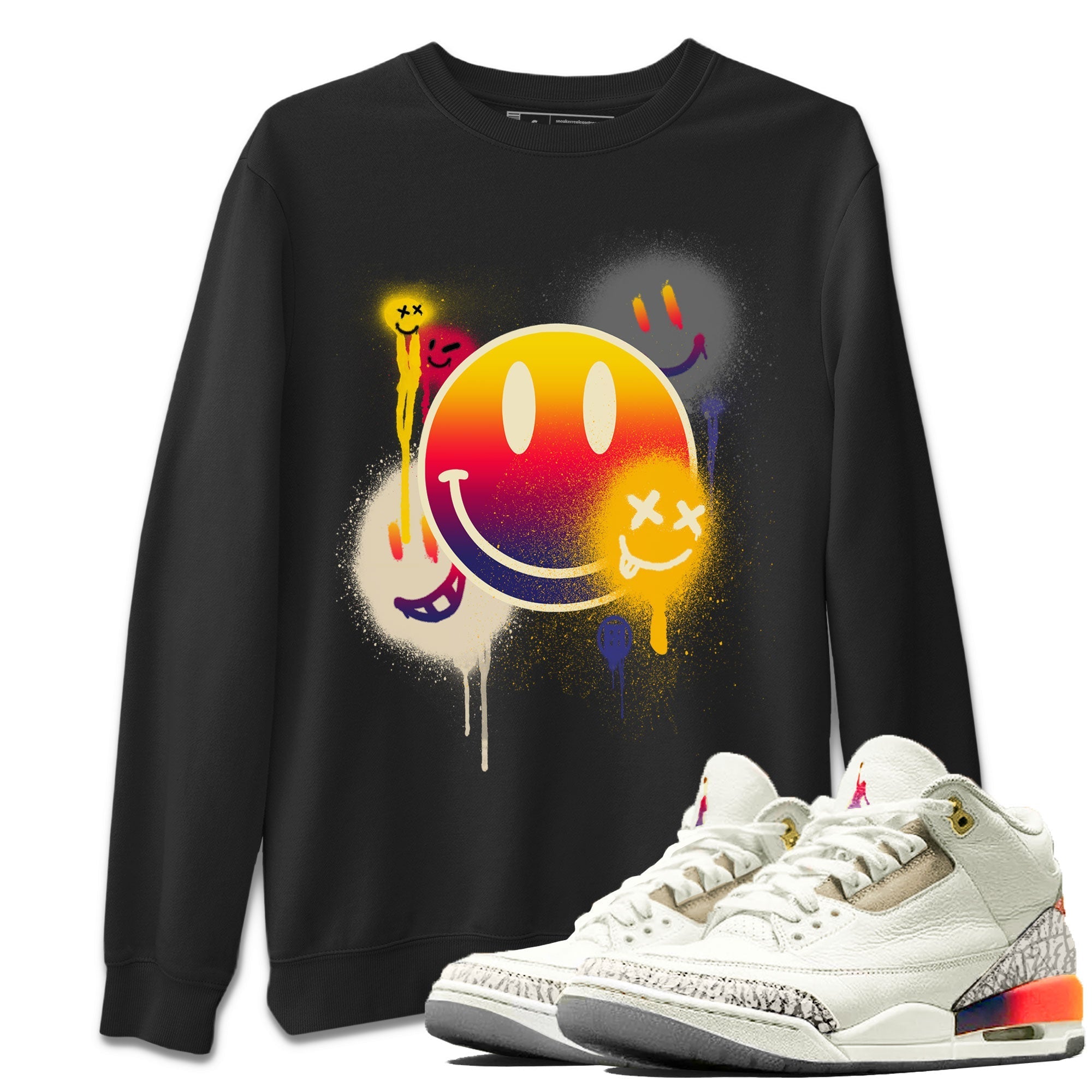 Smile Painting snkmatch Tee - Air Jordan 3 J Balvin