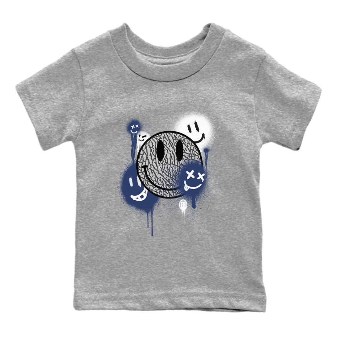 Smile Painting snkmatch Tees Kids - Air Jordan 3 Midnight Navy 2023