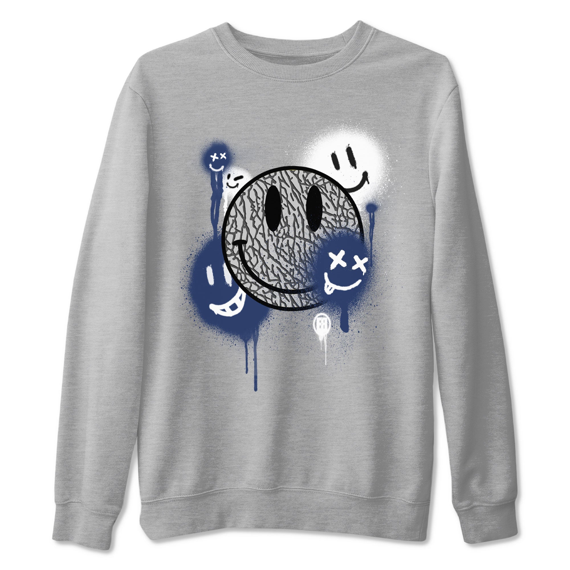 Smile Painting snkmatch Tees - Air Jordan 3 Midnight Navy 2023