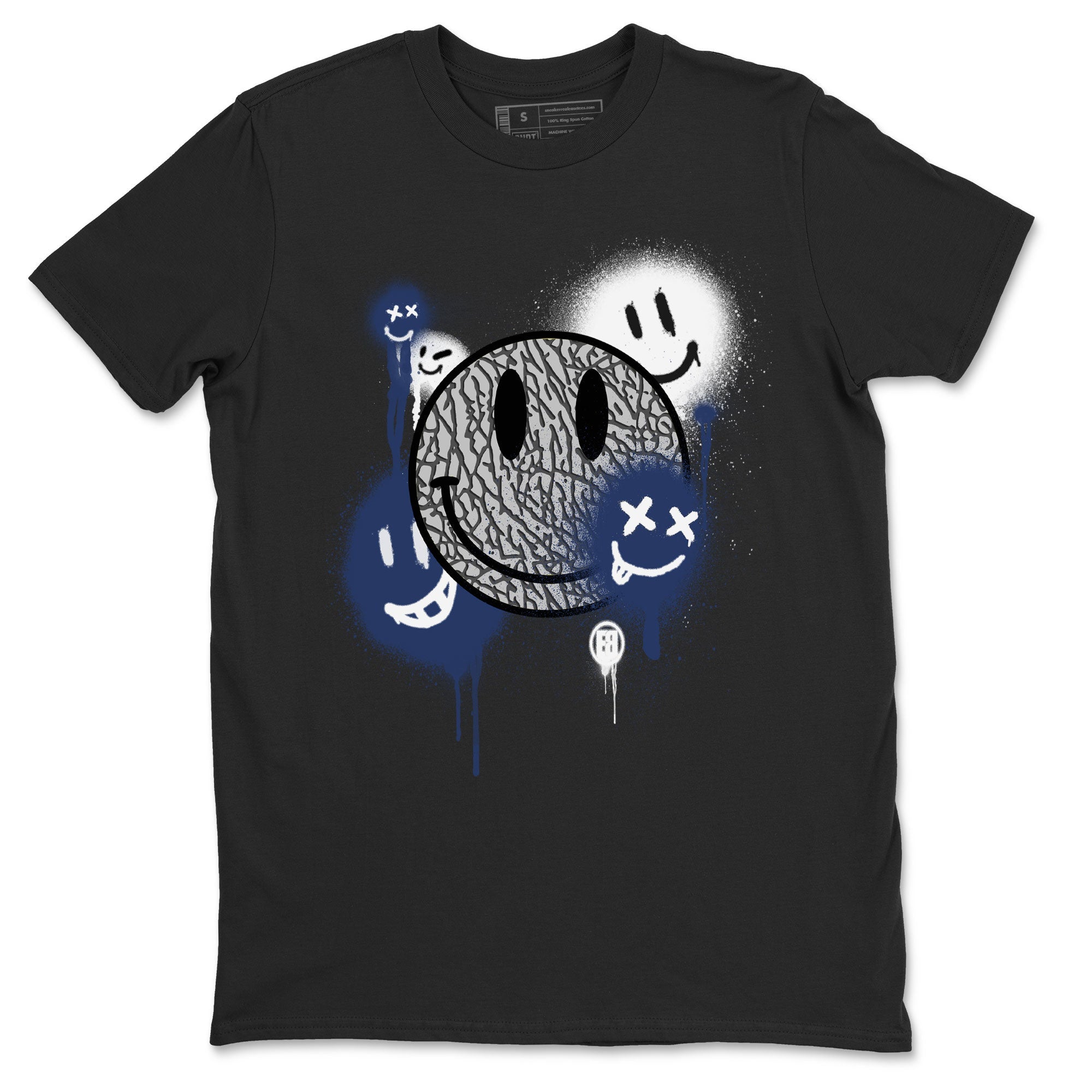 Smile Painting snkmatch Tees - Air Jordan 3 Midnight Navy 2023
