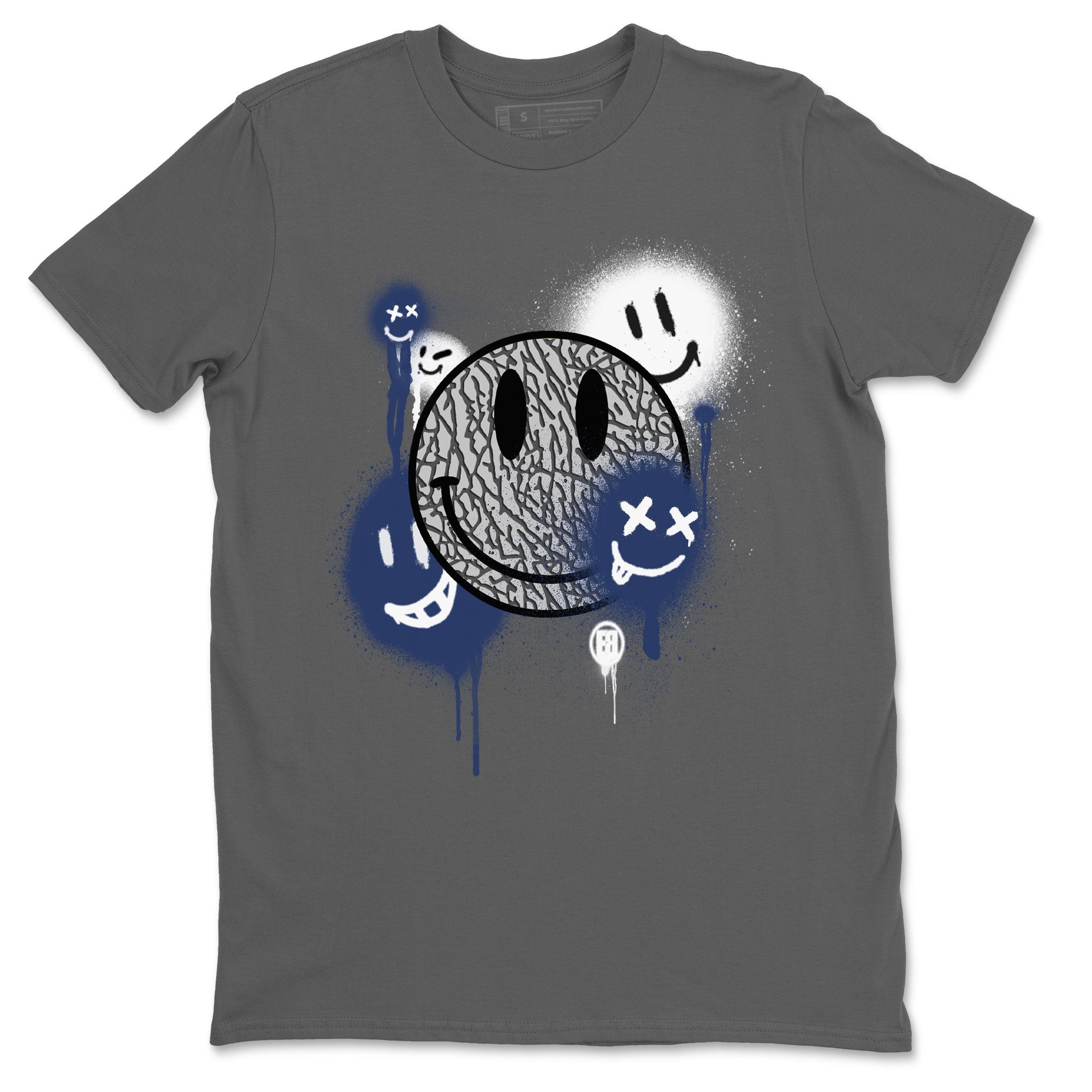 Smile Painting snkmatch Tees - Air Jordan 3 Midnight Navy 2023