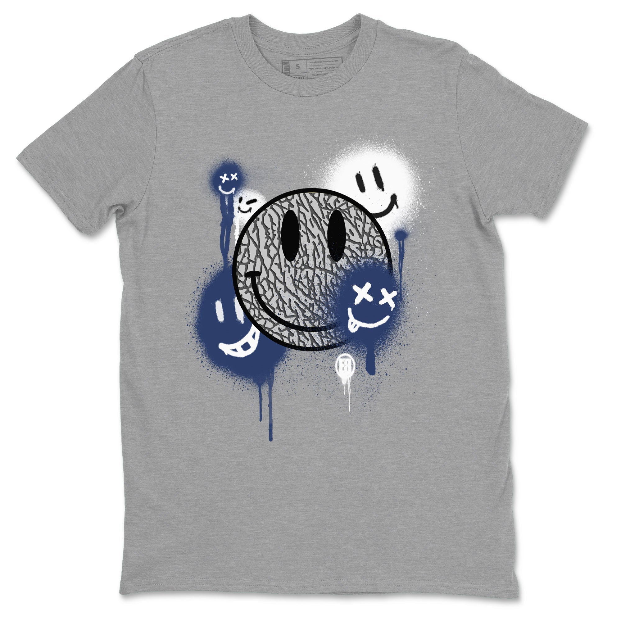 Smile Painting snkmatch Tees - Air Jordan 3 Midnight Navy 2023