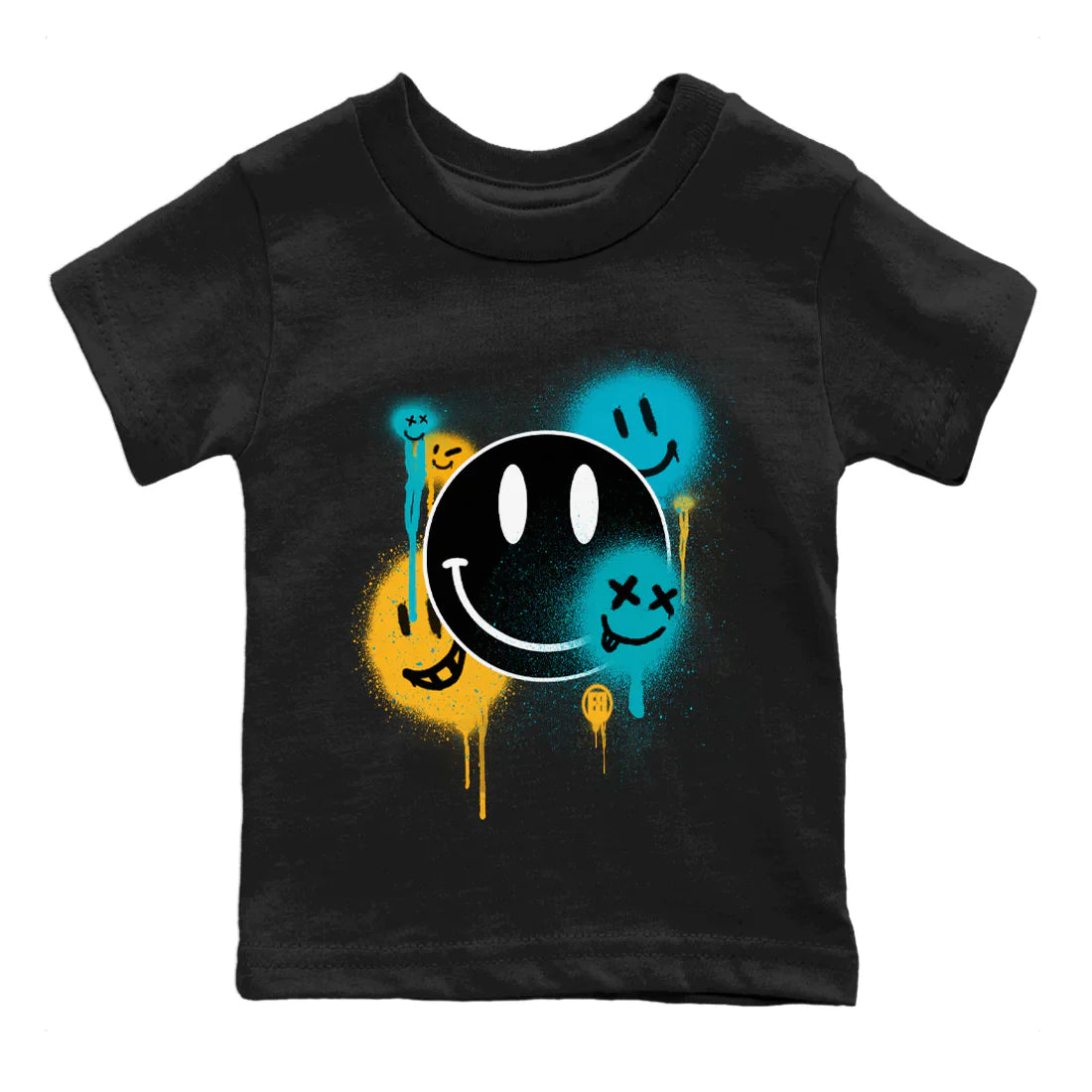 Smile Painting Kids Tops - Air Jordan 5 Aqua
