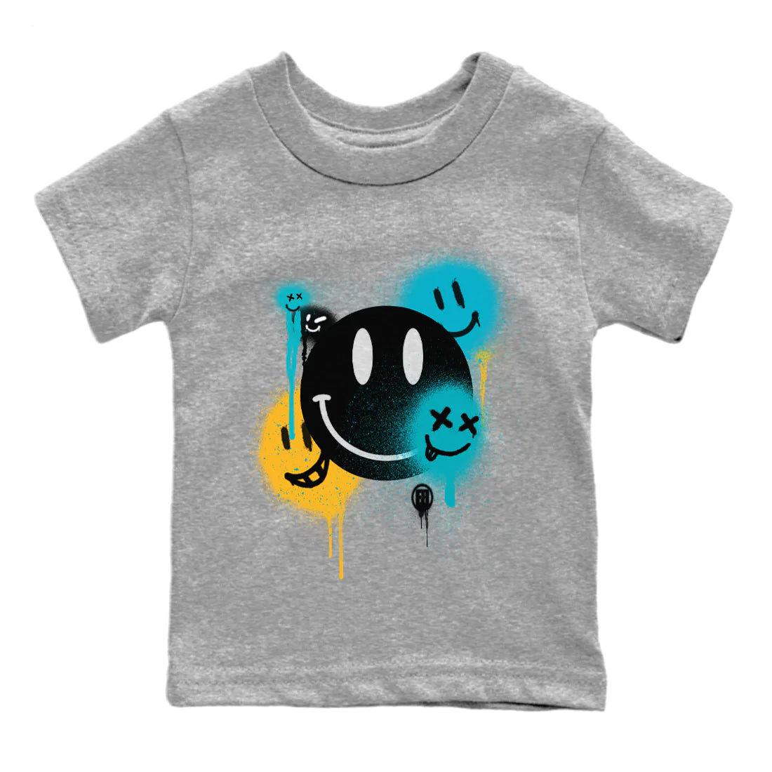 Smile Painting Kids Tops - Air Jordan 5 Aqua