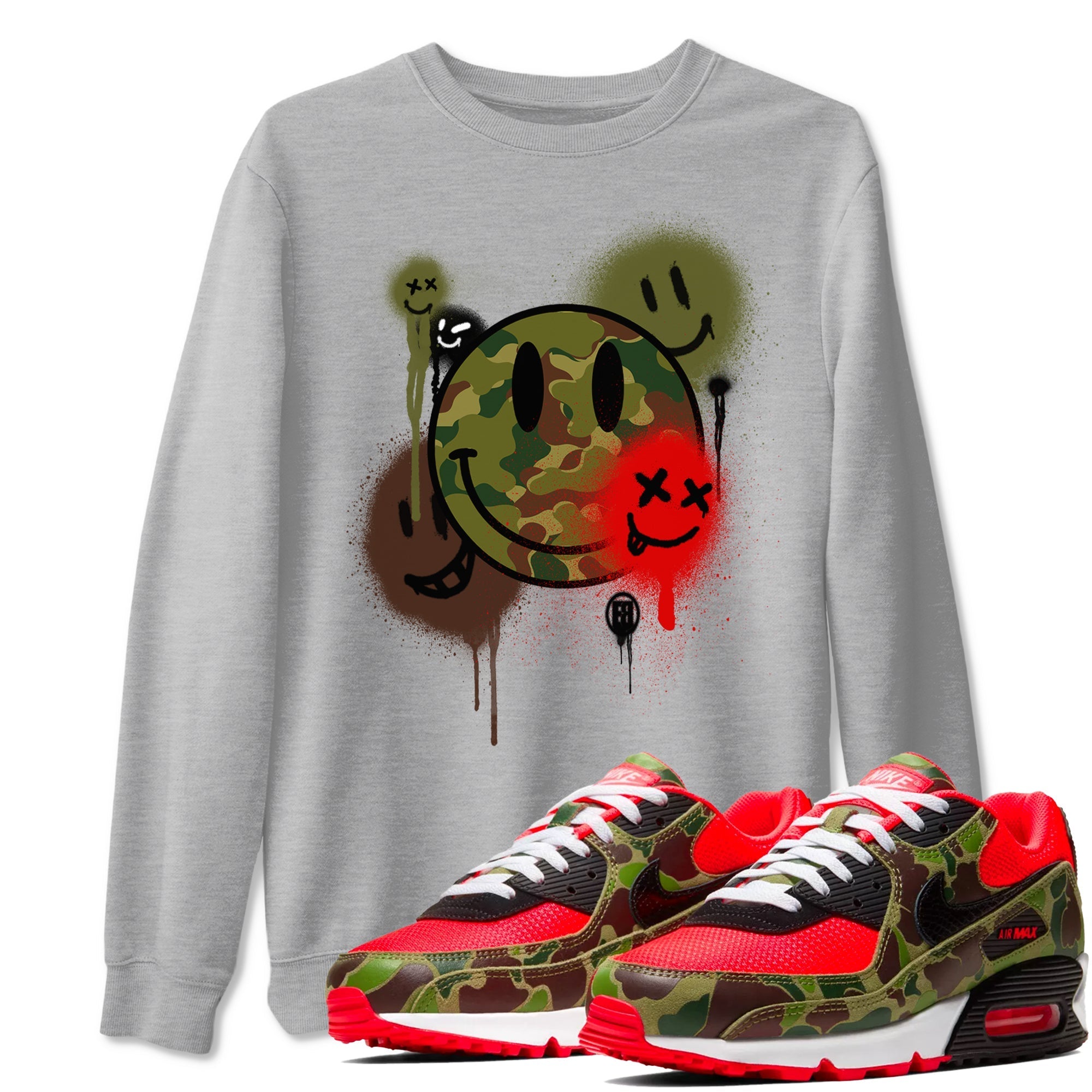 Smile Painting snkmatch Tees - Air Max 90 Reverse Duck Camo