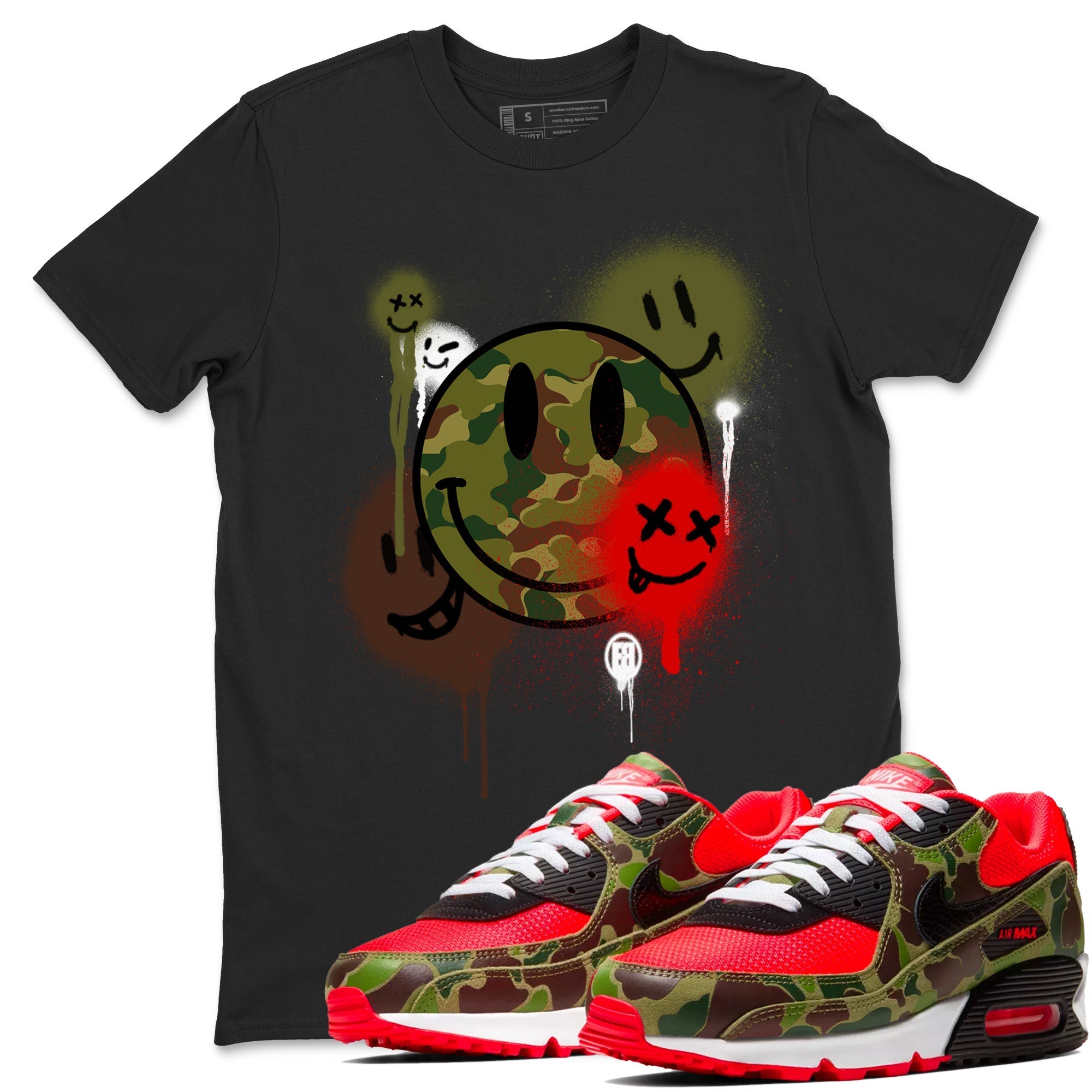 Smile Painting snkmatch Tees - Air Max 90 Reverse Duck Camo