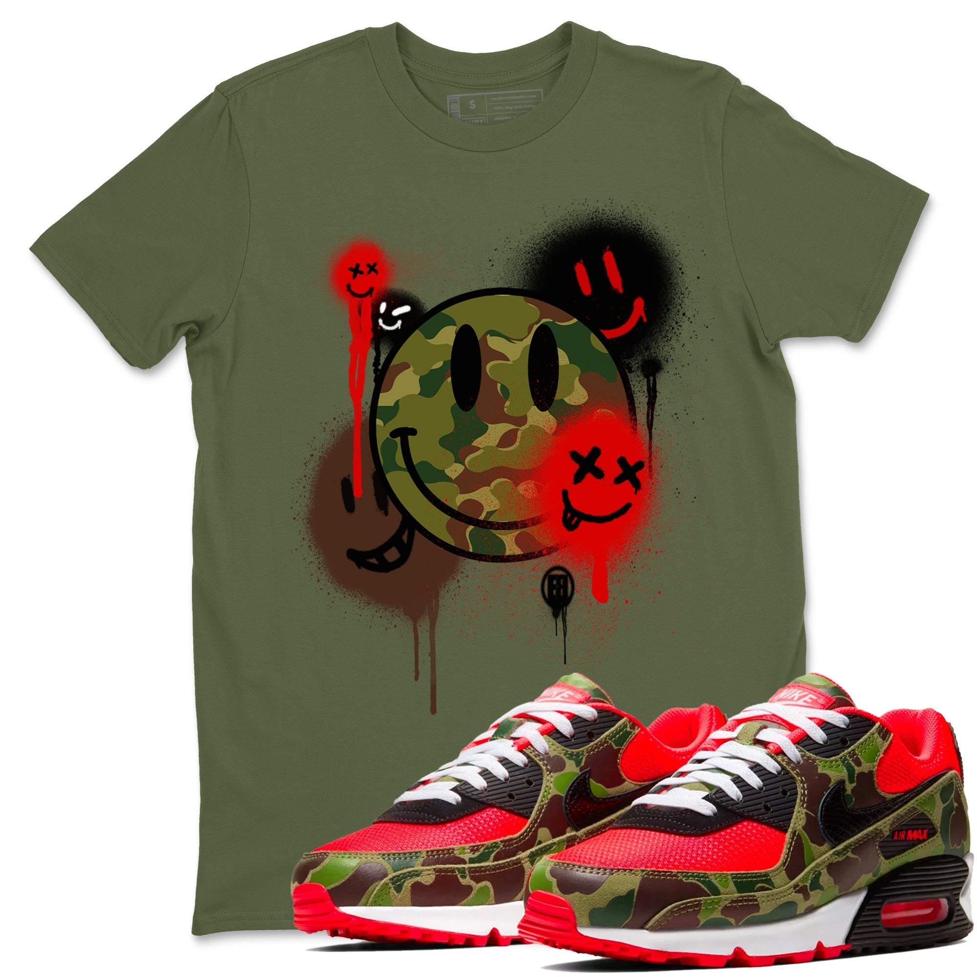 Smile Painting snkmatch Tees - Air Max 90 Reverse Duck Camo