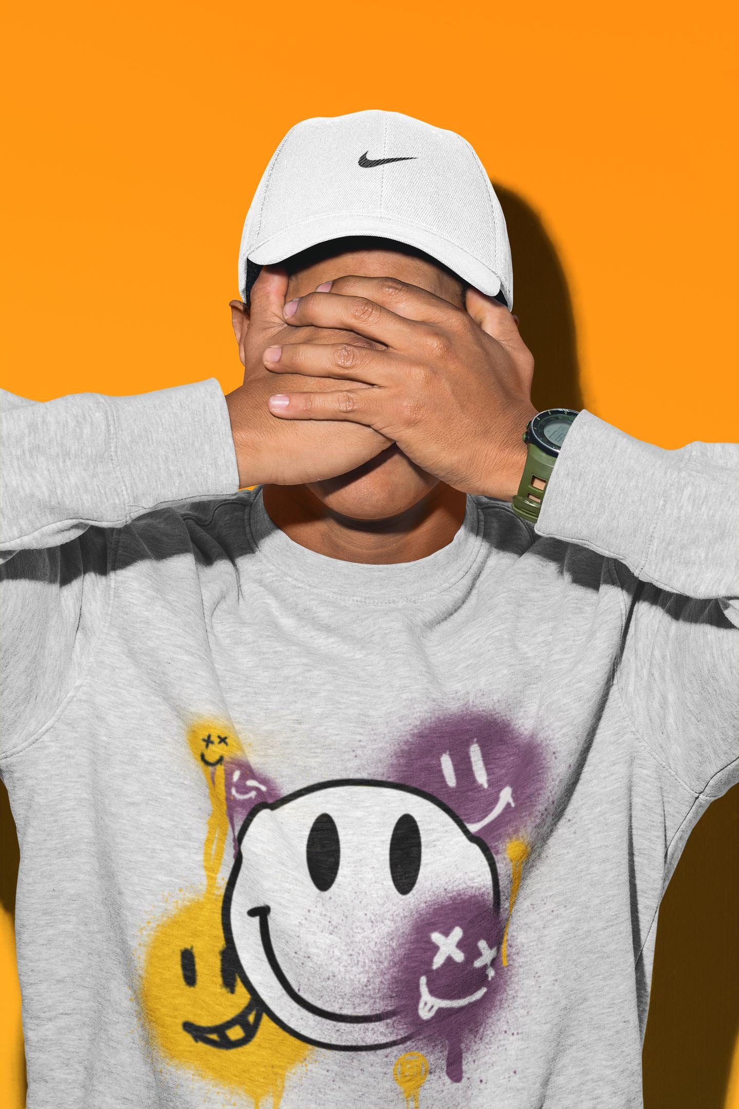 Smile Painting Unisex Tops - Air Jordan 1 Brotherhood