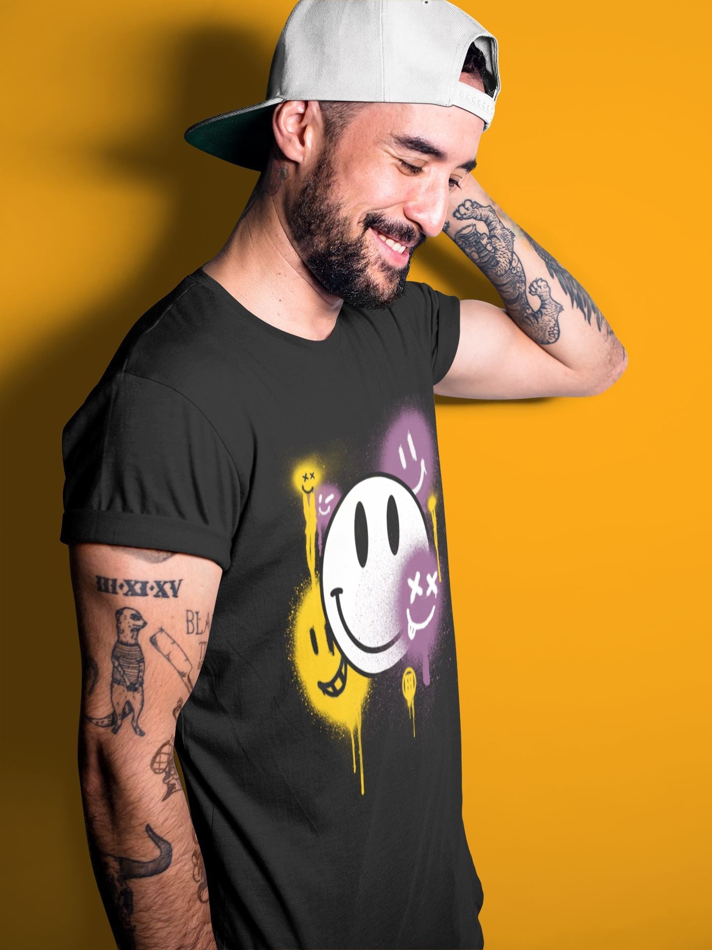 Smile Painting Unisex Tops - Air Jordan 1 Brotherhood