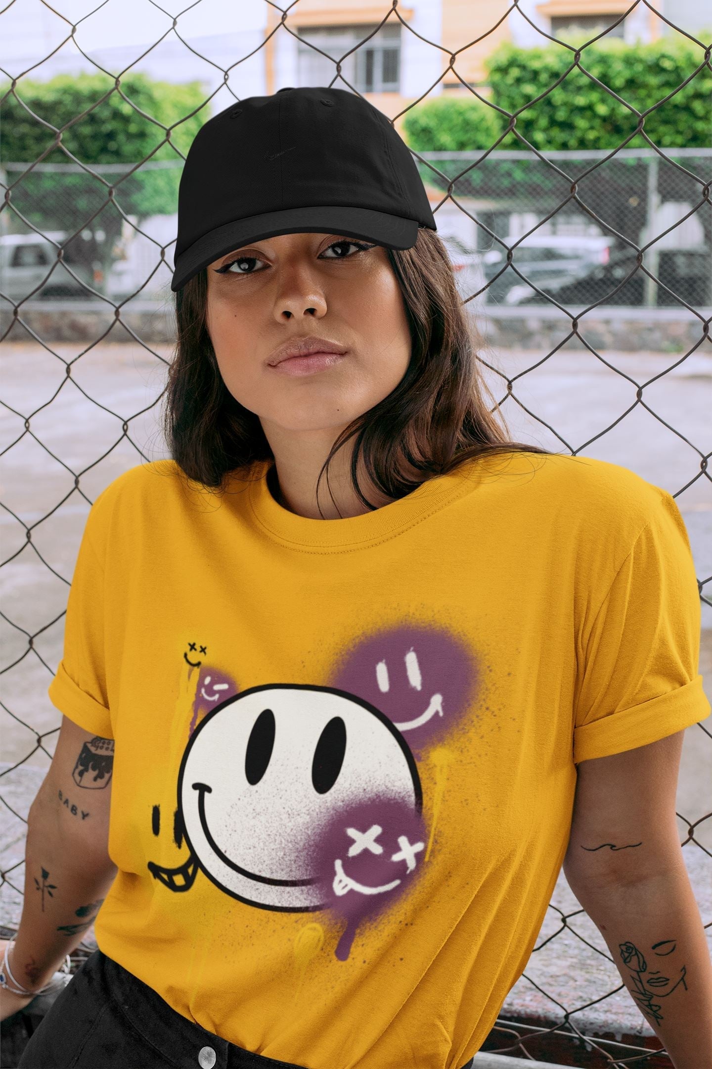 Smile Painting Unisex Tops - Air Jordan 1 Brotherhood