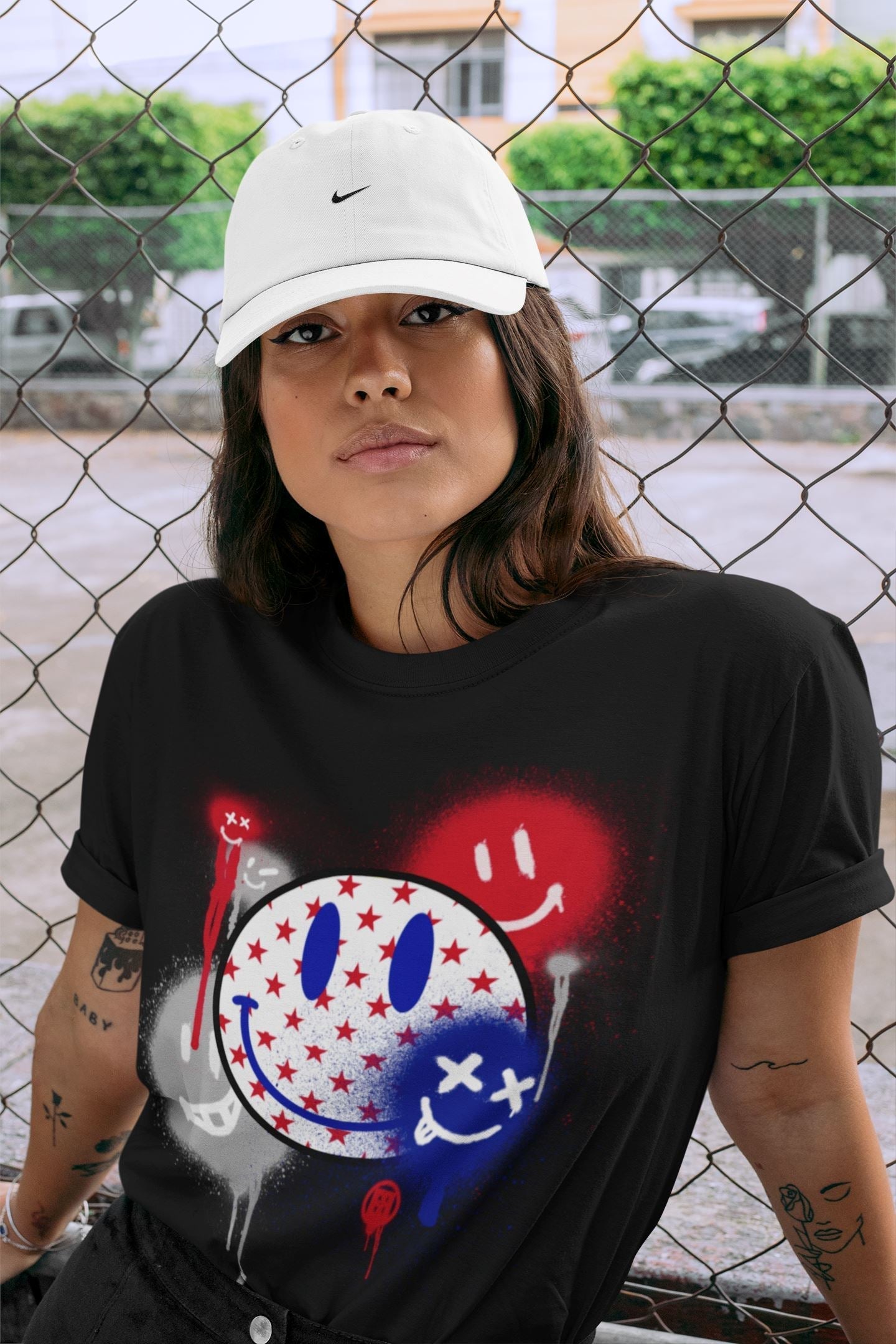 Smile Painting Unisex Tops - Air Jordan 1 Newstalgia